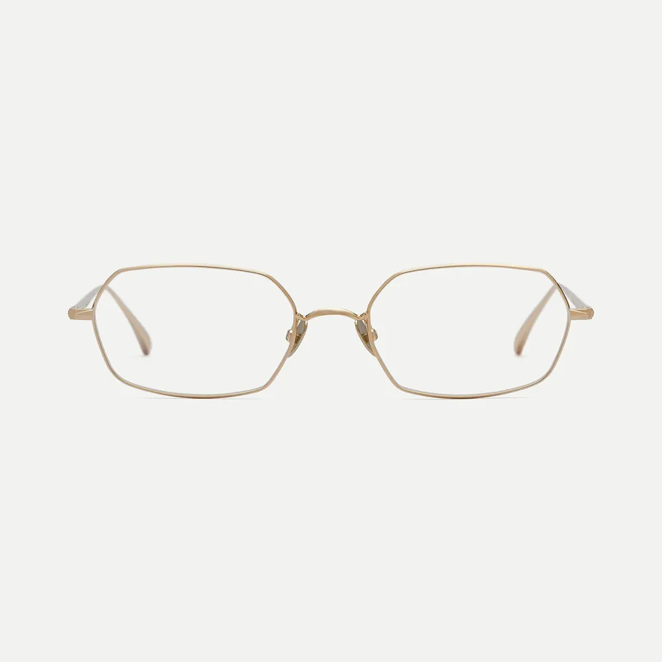 AHLEM Elysée occhiali da vista Champagne Brushed metallo