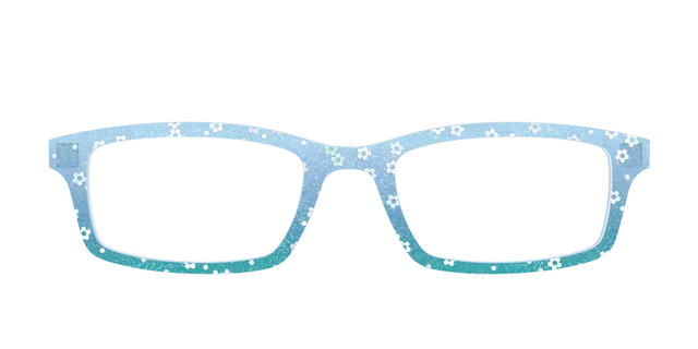 Pair Design Tops Sky Blue Crystal Daisy topper Cedro glitter