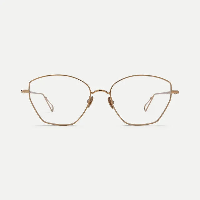 Ahlem Septembre occhiali da vista Peony Gold cat-eye
