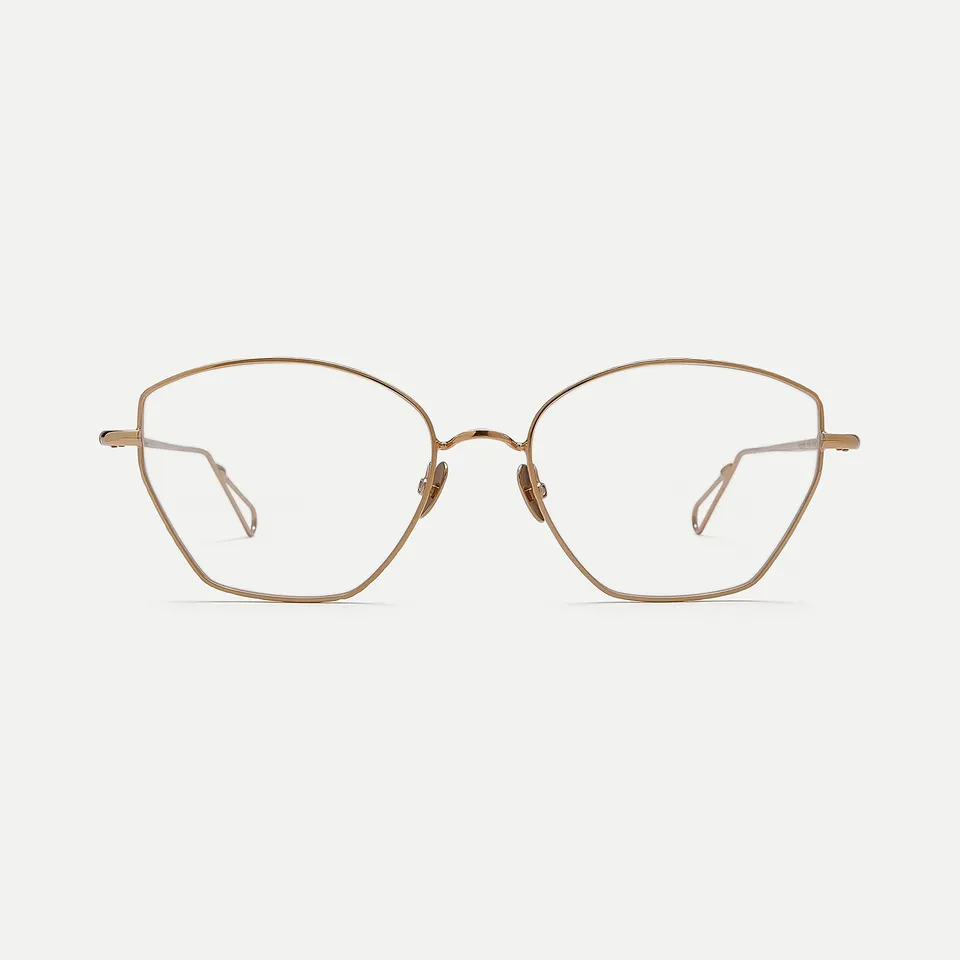 Ahlem Septembre occhiali da vista Peony Gold cat-eye