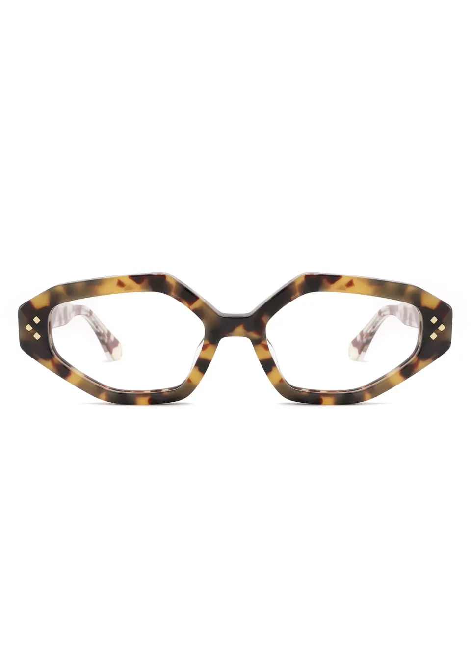 Ouyuan YD1205 montatura occhiali donna geometrica verde acetato