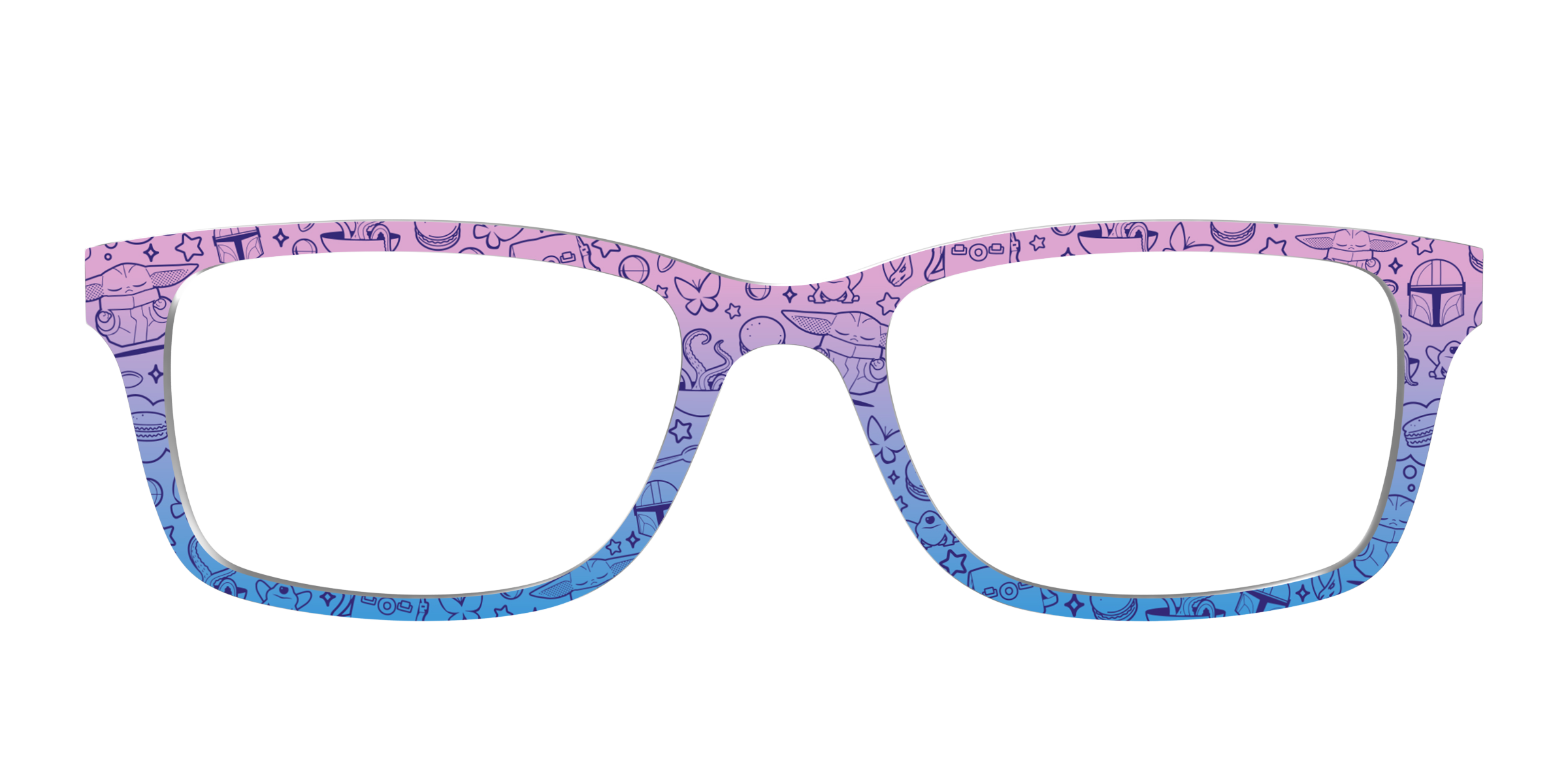 Pair Collabs Grogu Galaxy Gradient topper occhiali Cedro verde