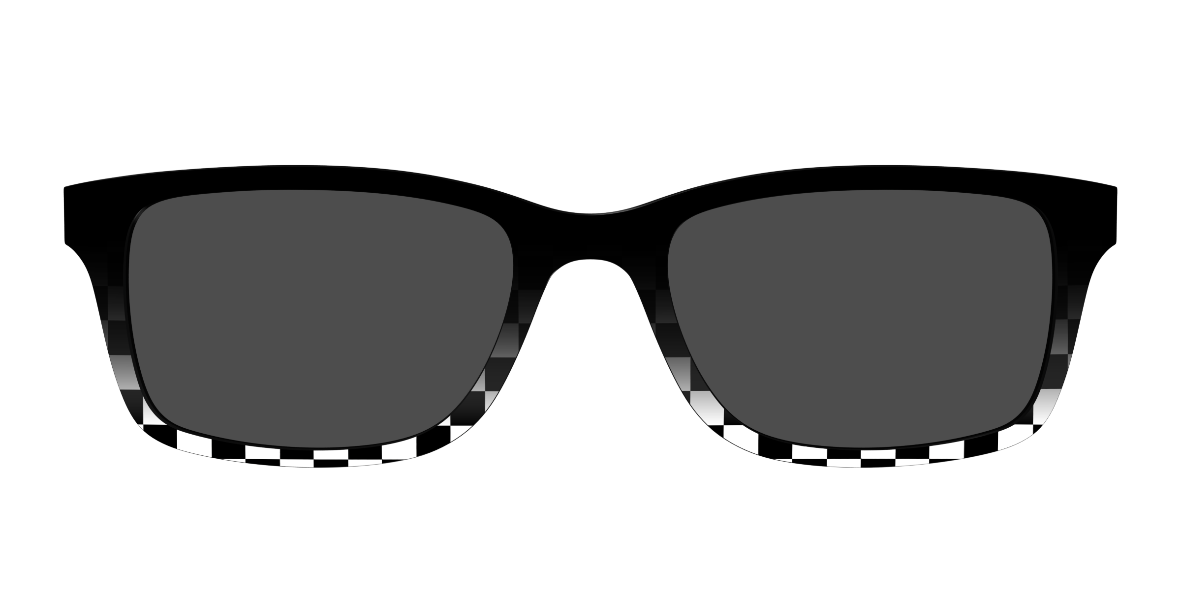 Pair Eyewear Sun Tops Checkerboard Fade top sole polarizzato