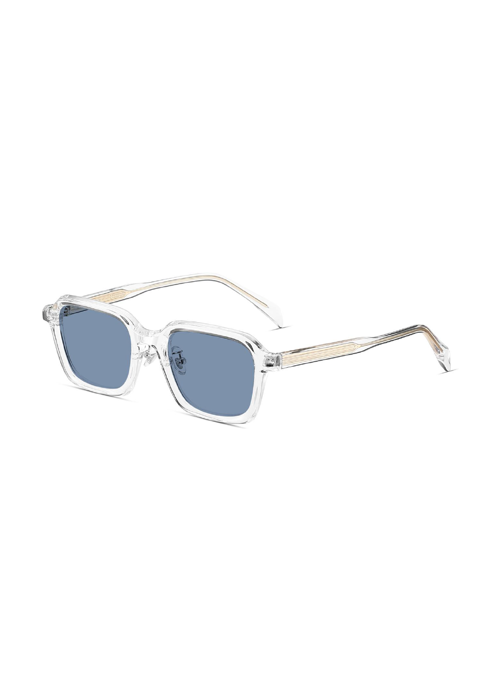 Ouyuan 891201 occhiali da sole quadrati C4 tè