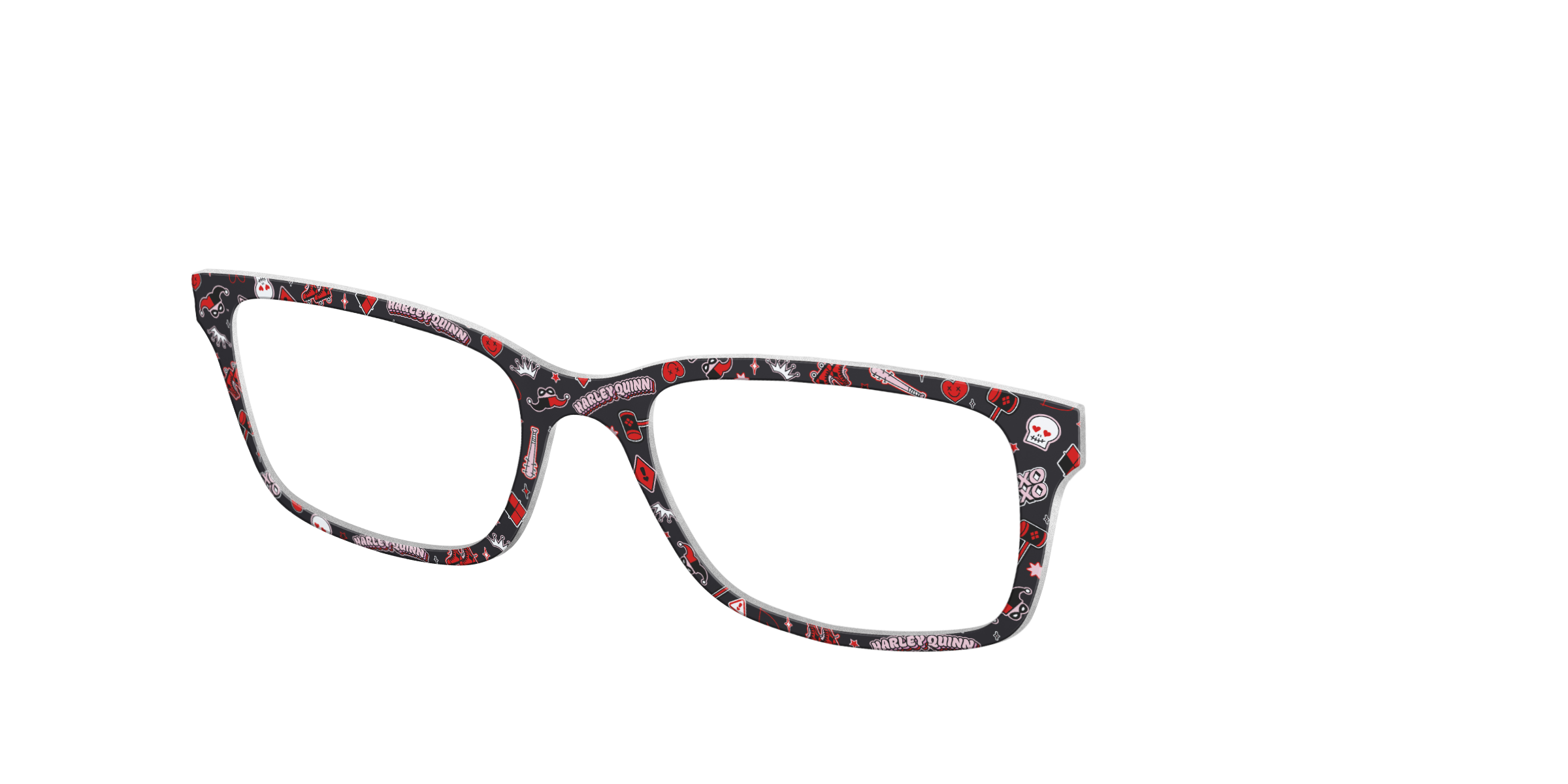 Pair Eyewear Collabs Harley Quinn top magnetico rosso nero