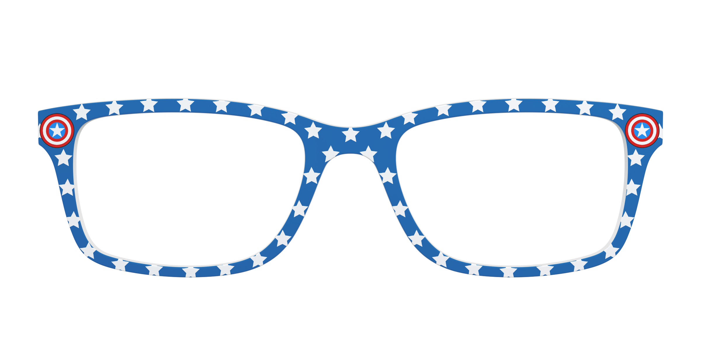 Pair Eyewear Collabs The Captain America Stars top occhiali