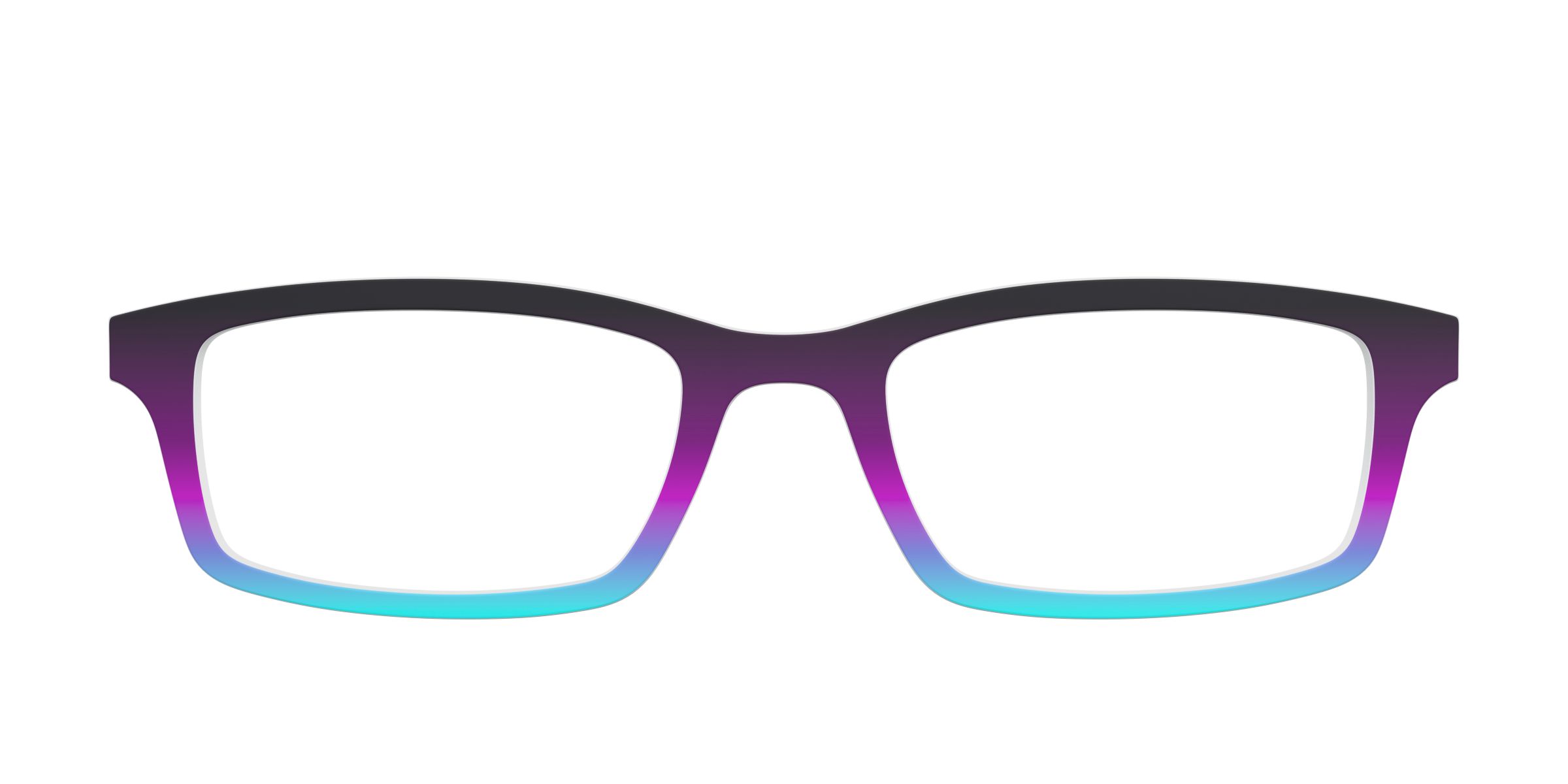 Pair Eyewear Solid Tops Licorice Seafoam top per occhiali sfumato