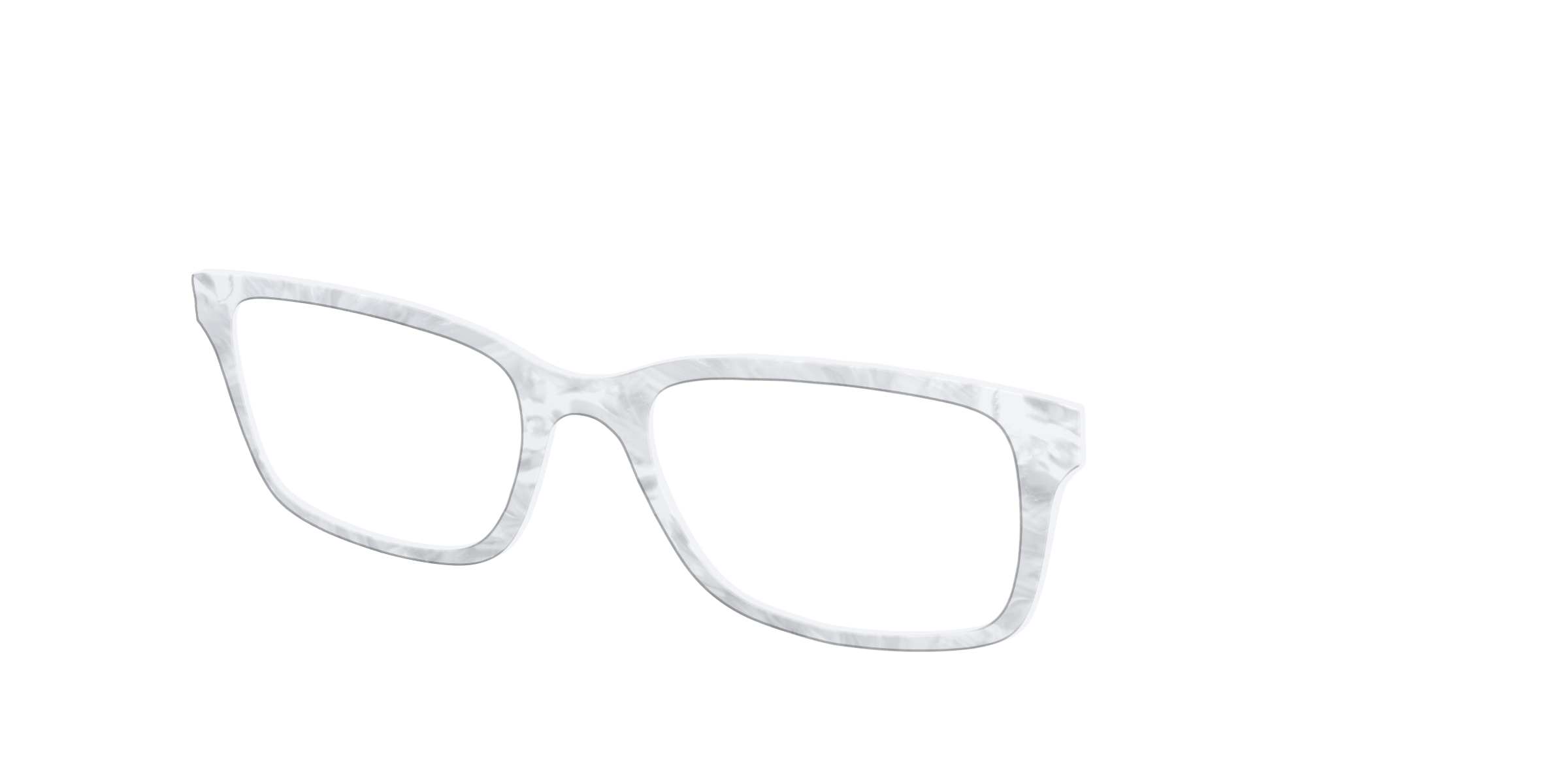 Pair Eyewear Solid Tops White Pearlescent top occhiali bianco