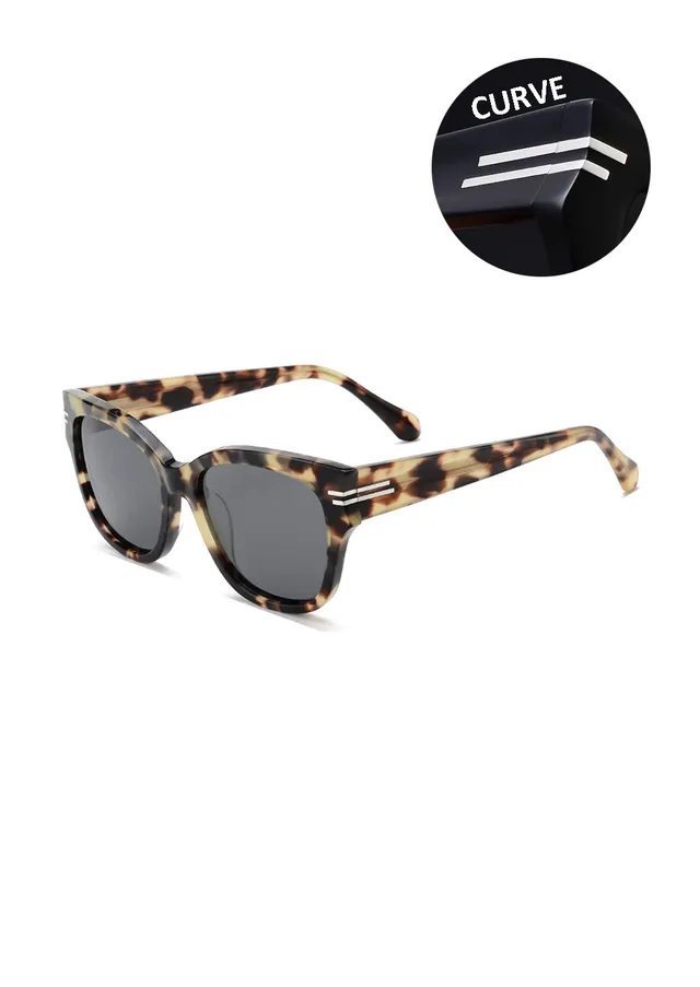 Ouyuan Eyewear Sunglasses 006205 occhiali da sole neri polarizzati UV400