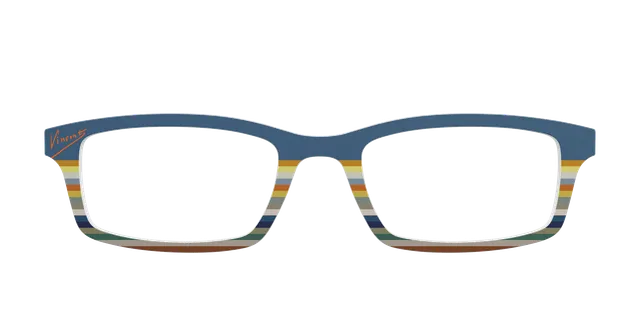 Pair Eyewear Collabs Vincent Stripes top magnetico blu