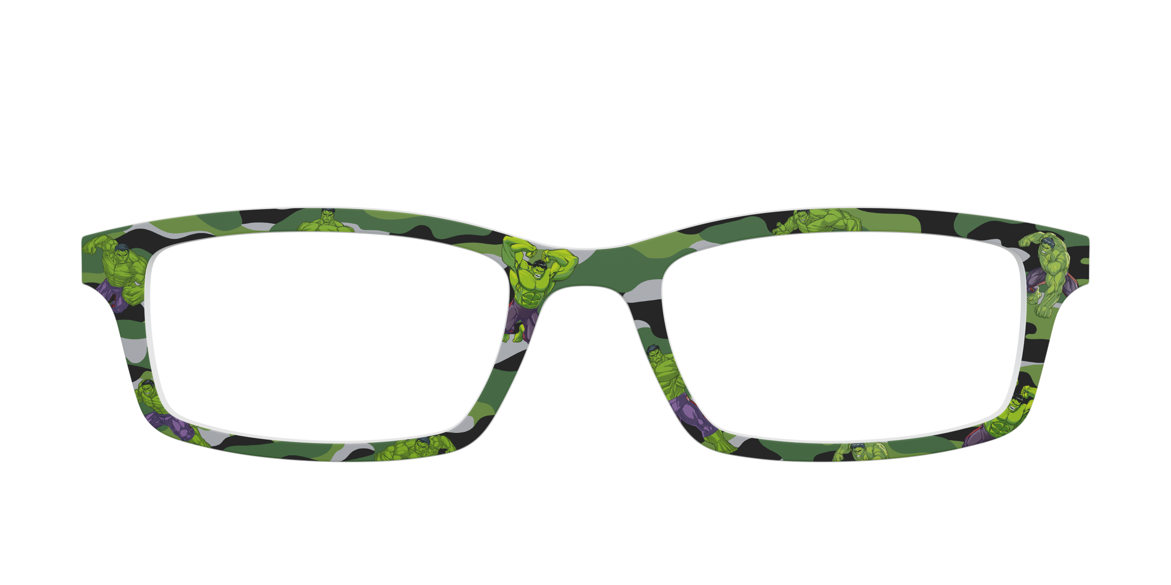 Pair Eyewear Collabs Hulk Camo top per occhiali verde mimetico