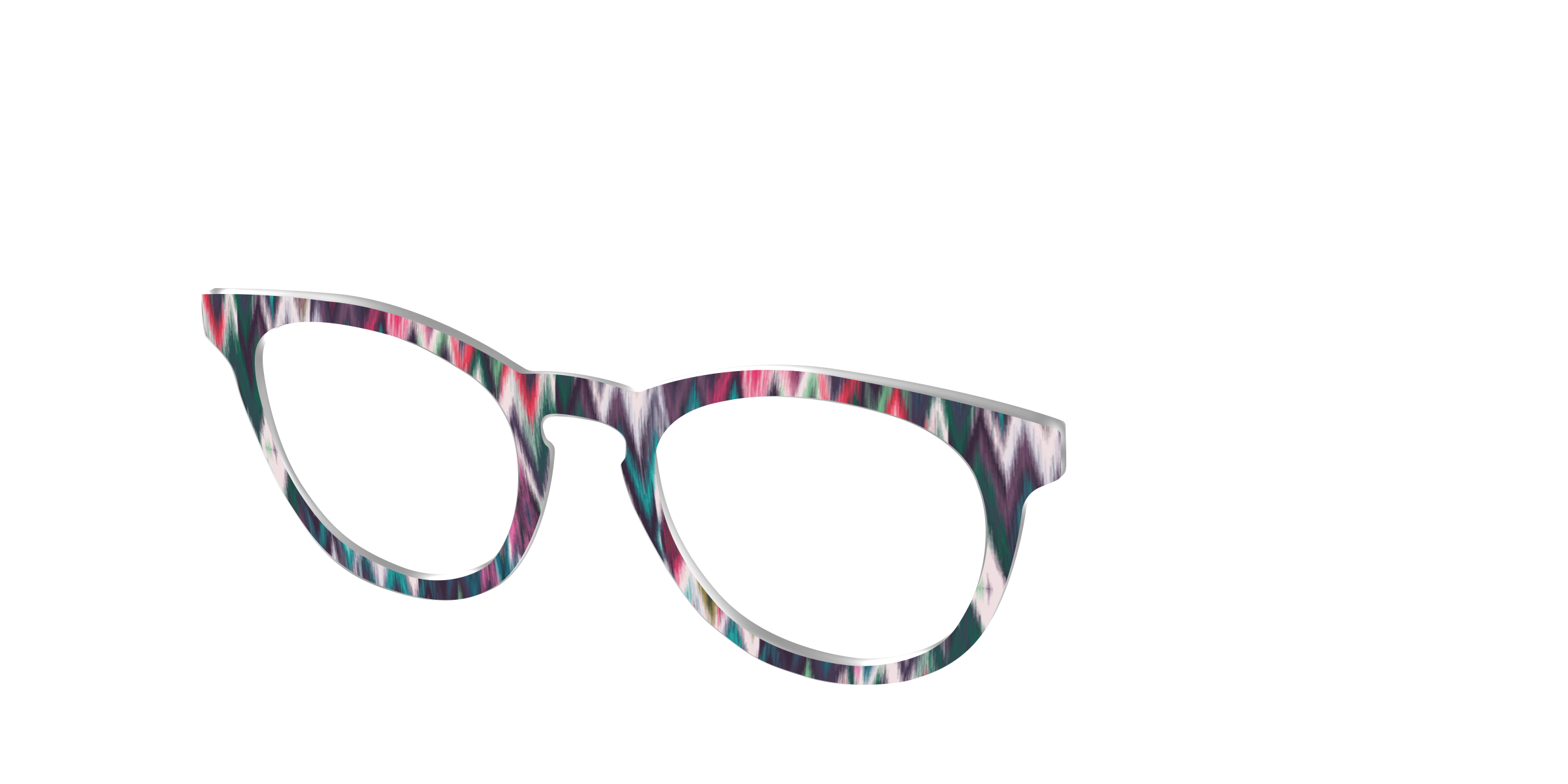 Pair Eyewear Design Tops The Teal Ikat top occhiali AT23