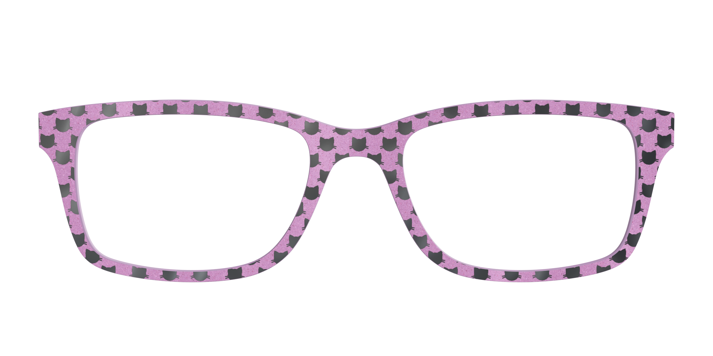 Pair Eyewear Design Mauve Shimmer Foil Cats top gatti