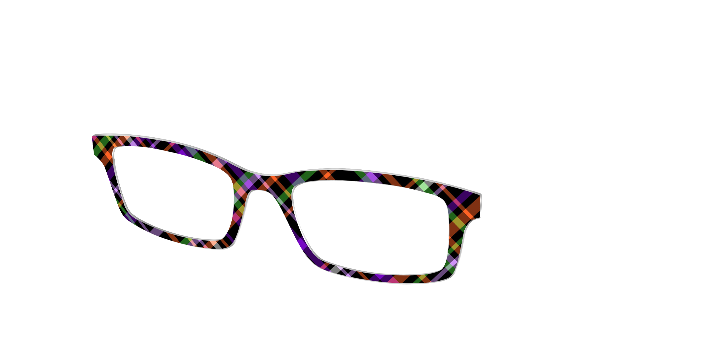 Pair Eyewear Design Tops Hexed Plaid top scozzese Brook