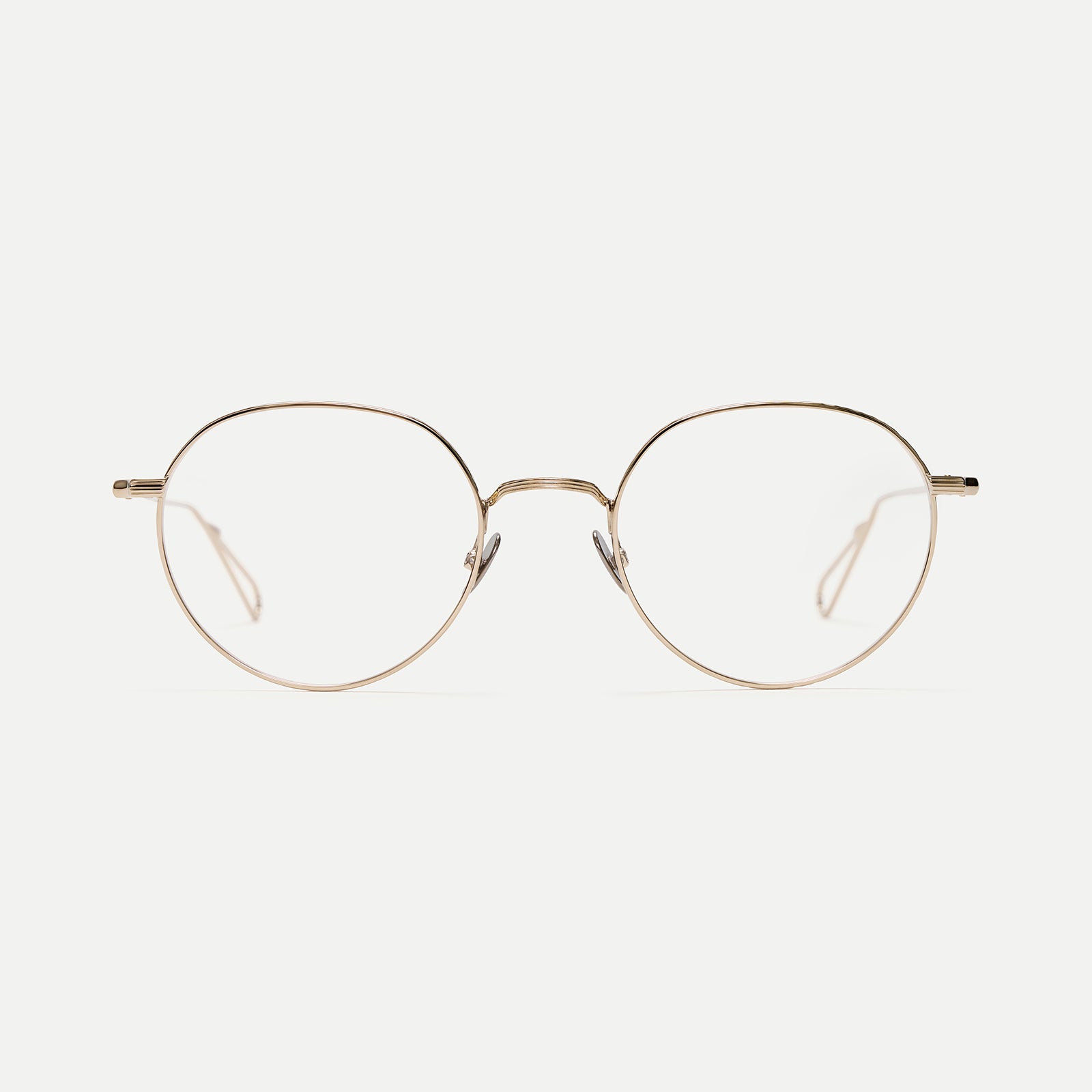 AHLEM Cambronne occhiali da vista grey gold rotondi metallo