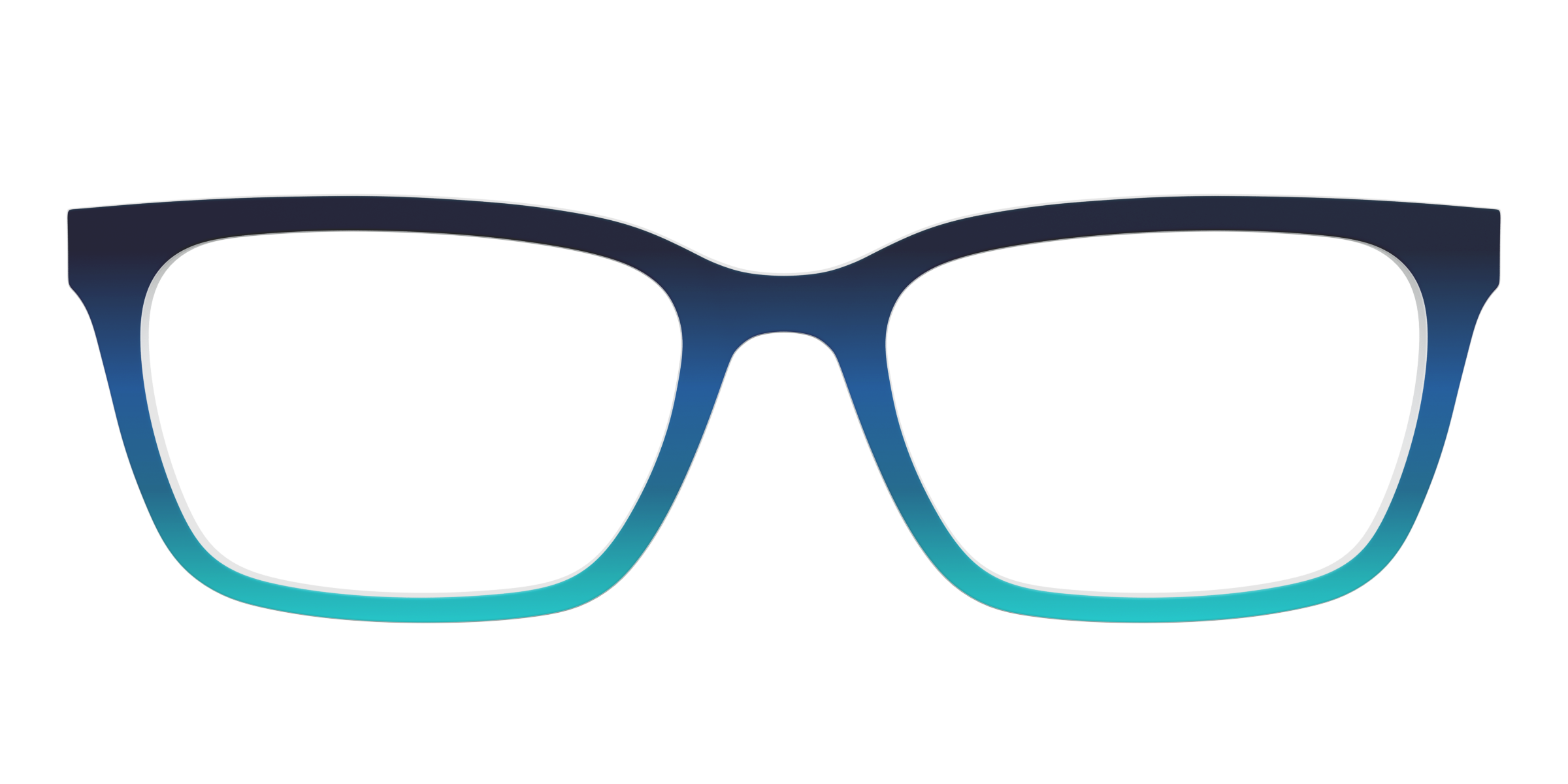 Pair Eyewear Solid Tops Royal Blue Seafoam top magnetico sfumato