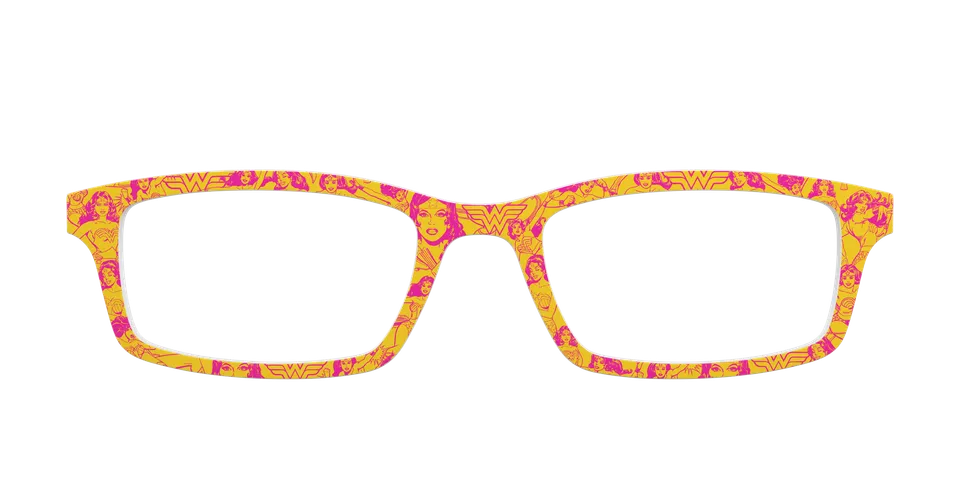 Pair Eyewear Collabs Retro Wonder Woman topper rosa
