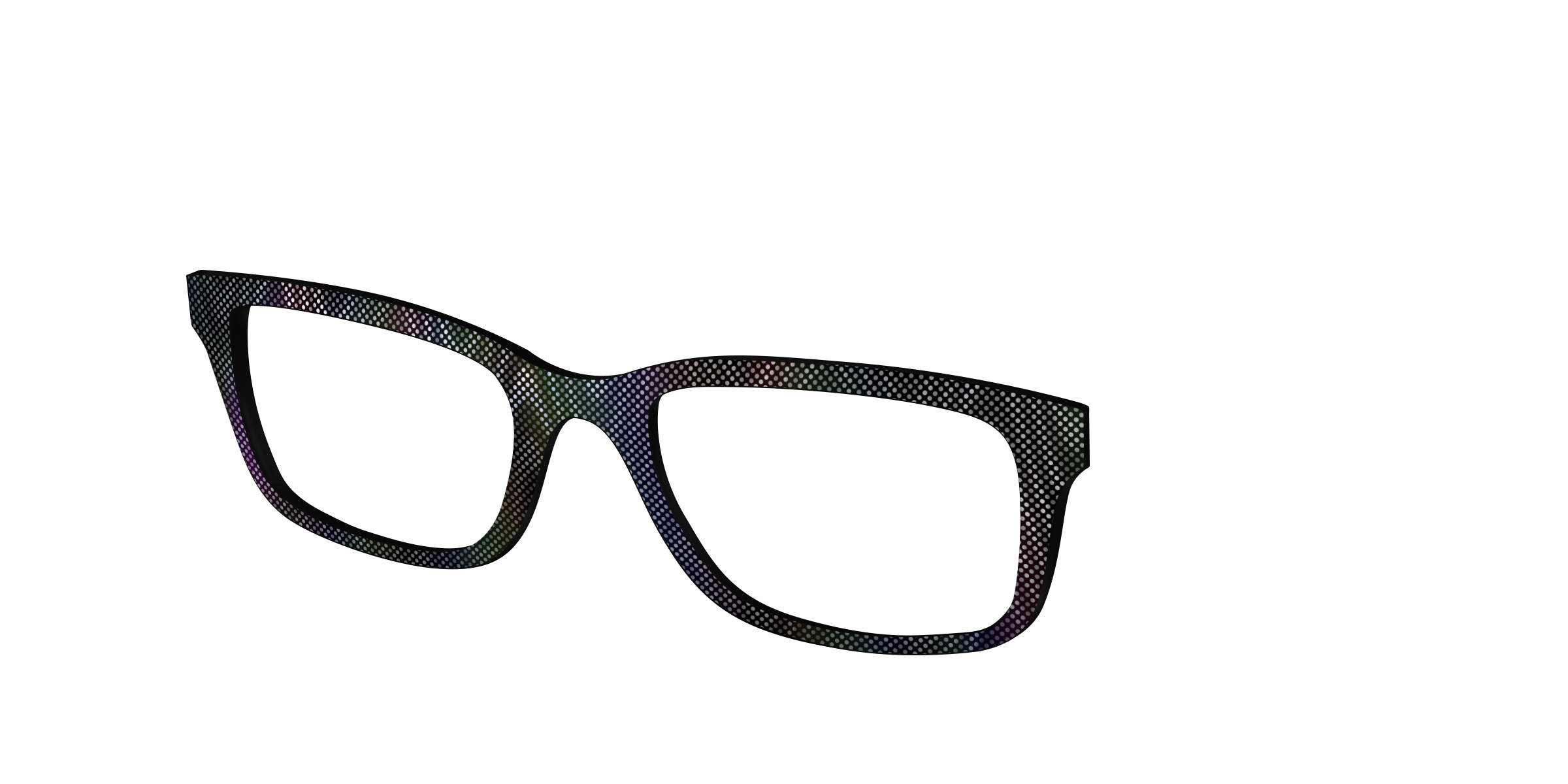 Pair Eyewear Design Tops Silver Iridescent Ripple top Cedro