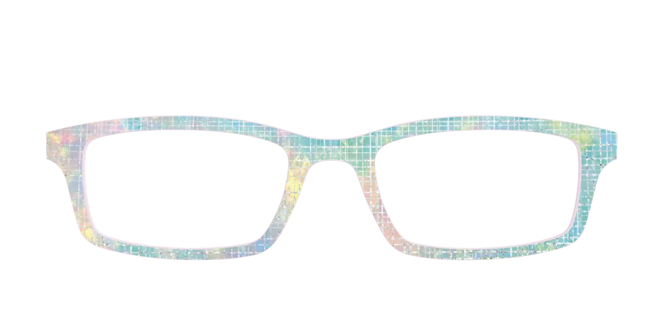 Pair Eyewear Design Tops Pastel Gradient olografico