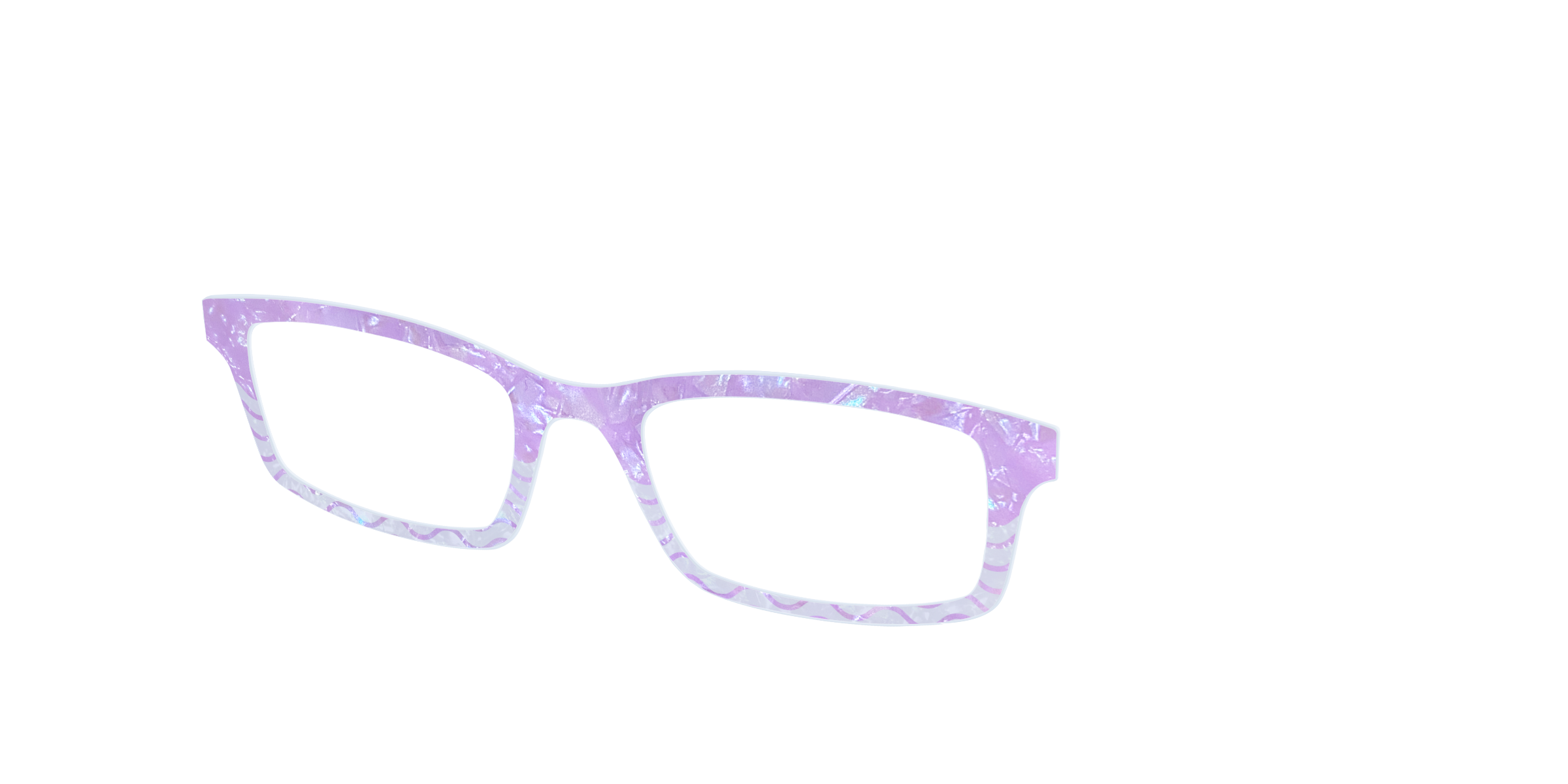 Pair Eyewear Design Tops Wavy Pearl Crystal Split topper Cedro