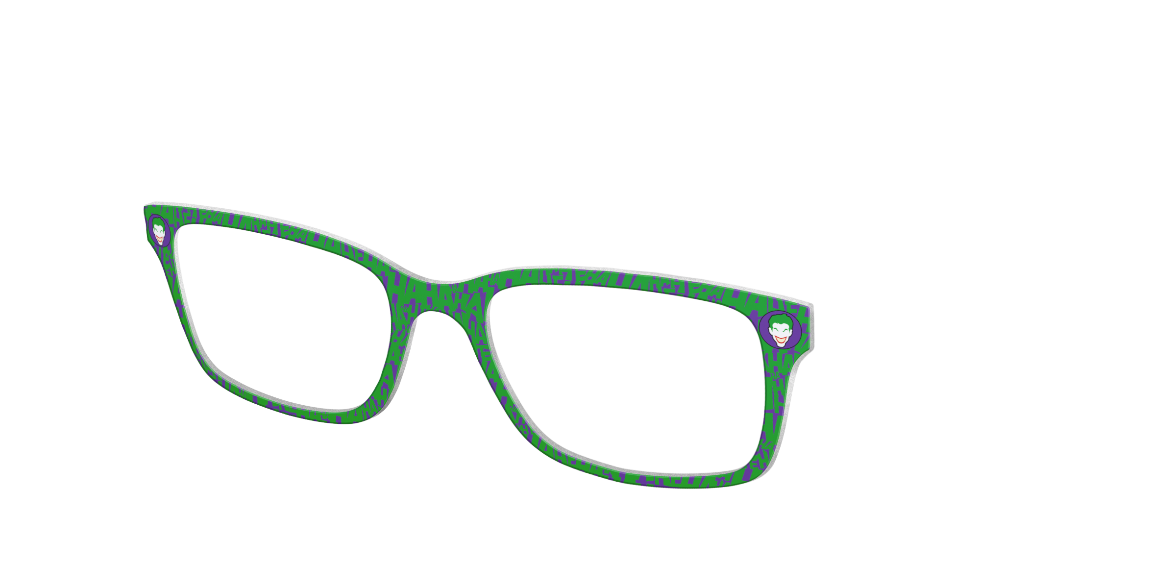 Pair Eyewear Collabs The Joker topper occhiali DC10 viola