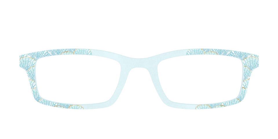 Pair Eyewear Design Tops Aquamarine Shells top frame oro