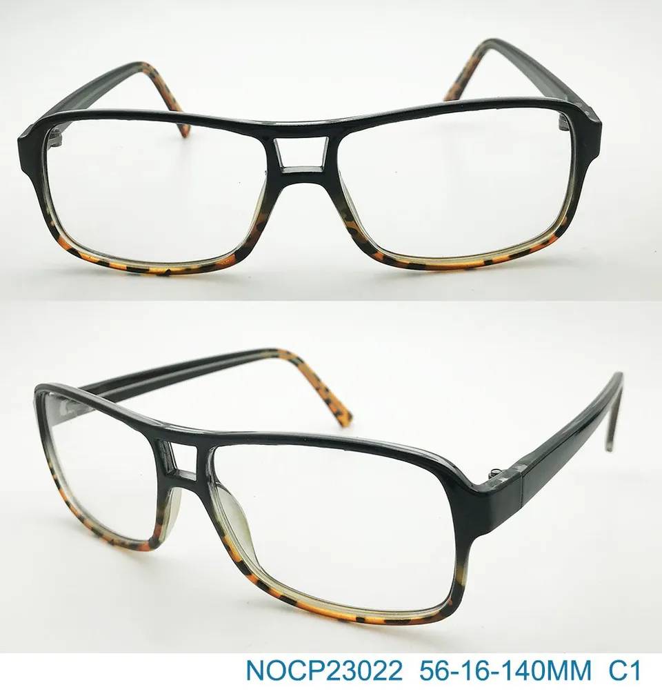Ouyuan NOCP23022 C1 montatura occhiali da vista giallo maculato CP