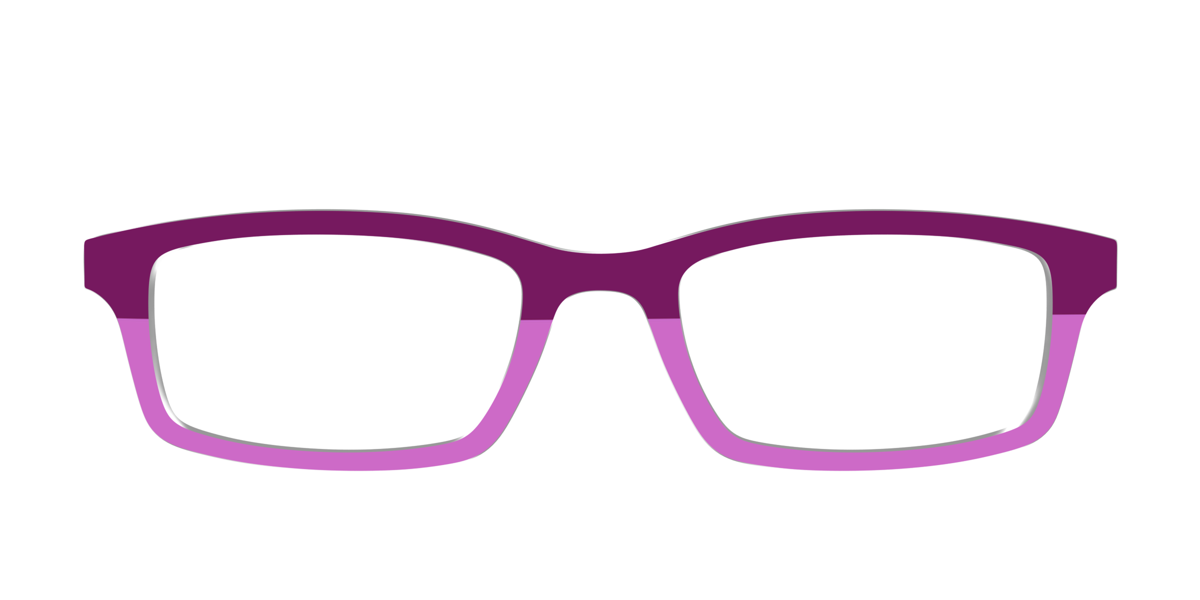 Pair Eyewear Design Tops The Mulberry & Orchid Split top occhiali