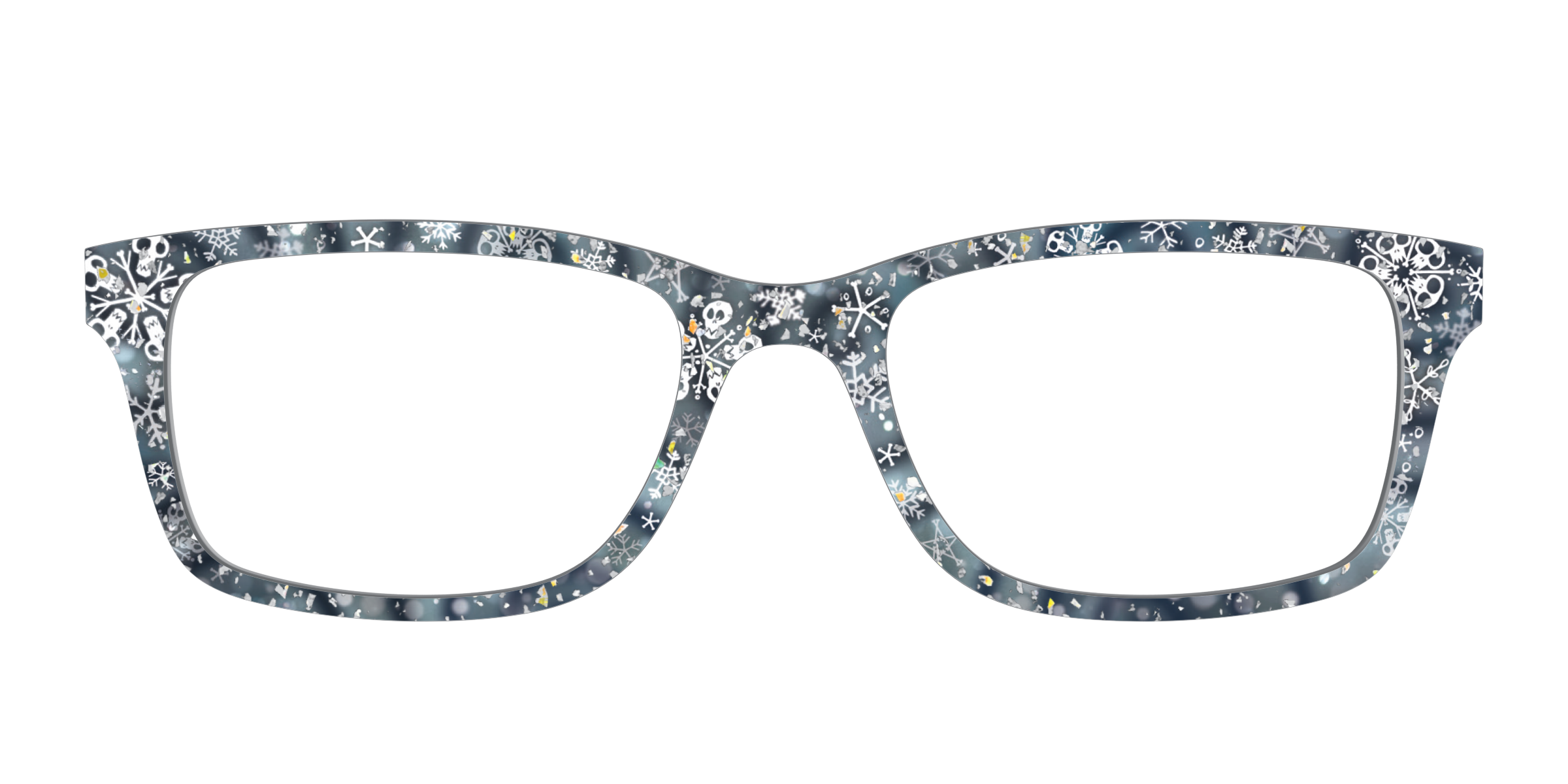 Pair Eyewear Collabs Christmas Town Snow Globe top glitter
