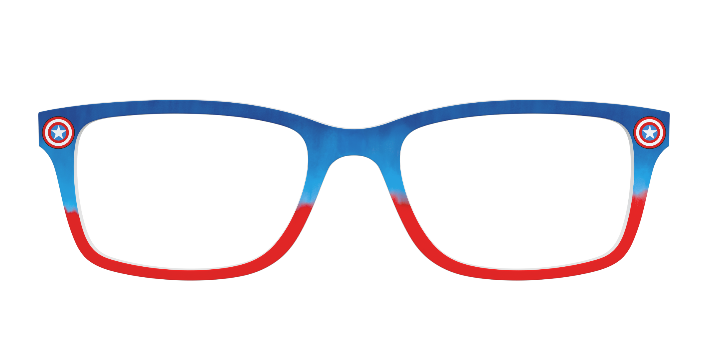 Pair Eyewear Collabs Captain America Shield top per occhiali