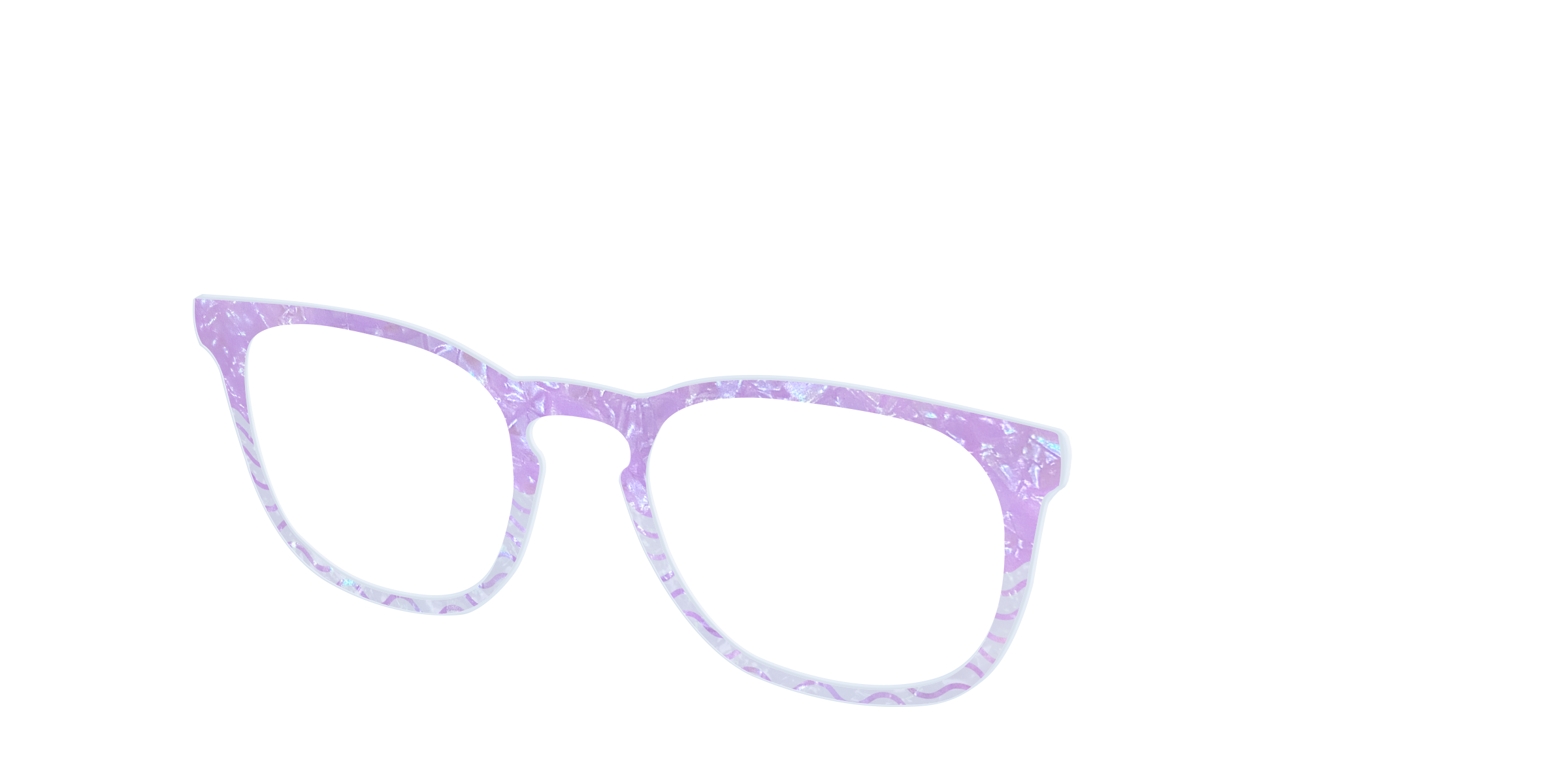 Pair Eyewear Design Tops Wavy Pearl Crystal Split topper Cedro