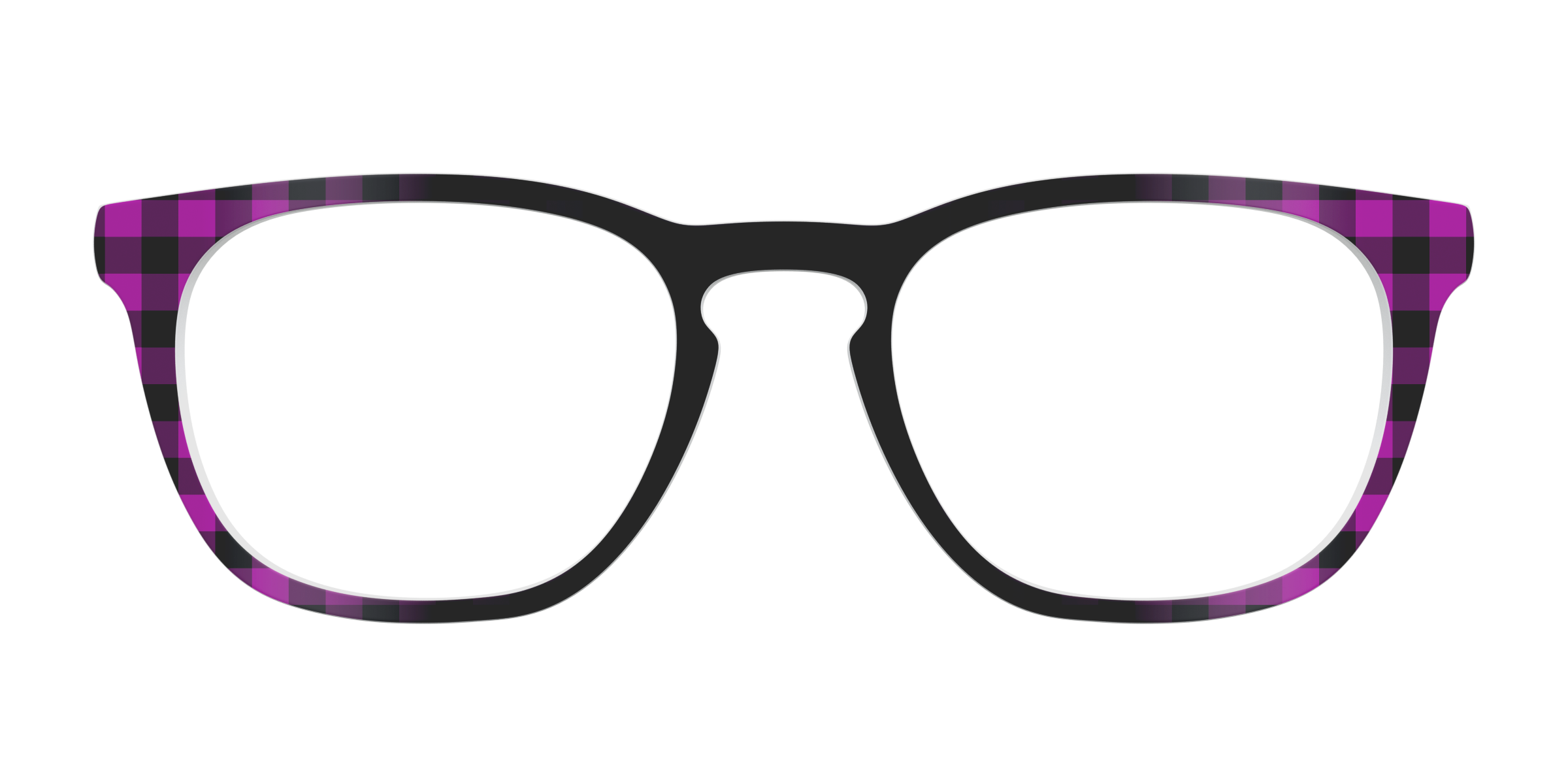 Pair Eyewear Solid Tops Reimagined Plaid top magnetico