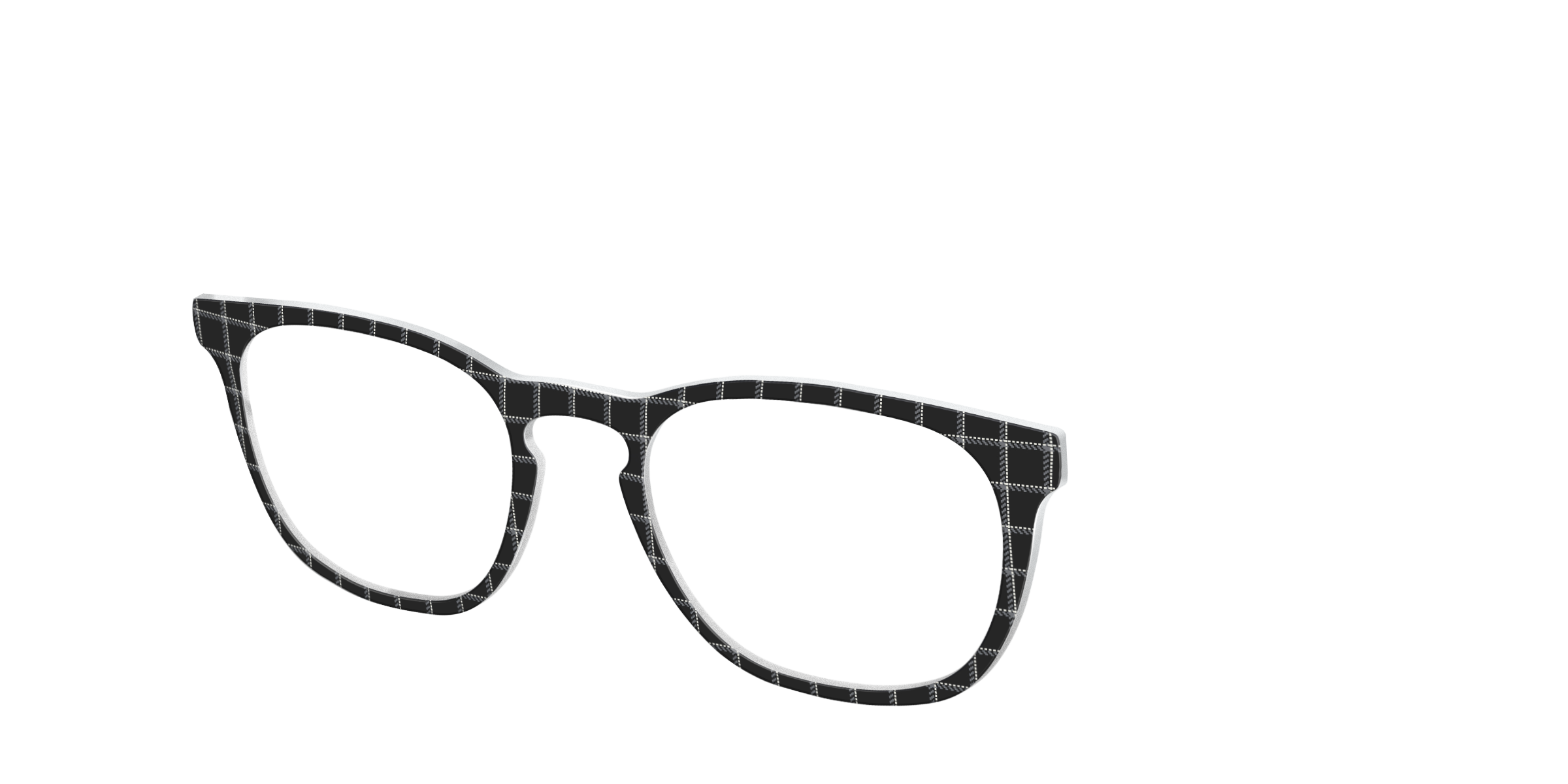 Pair Eyewear Solid Tops The Windowpane Plaid top nero F34