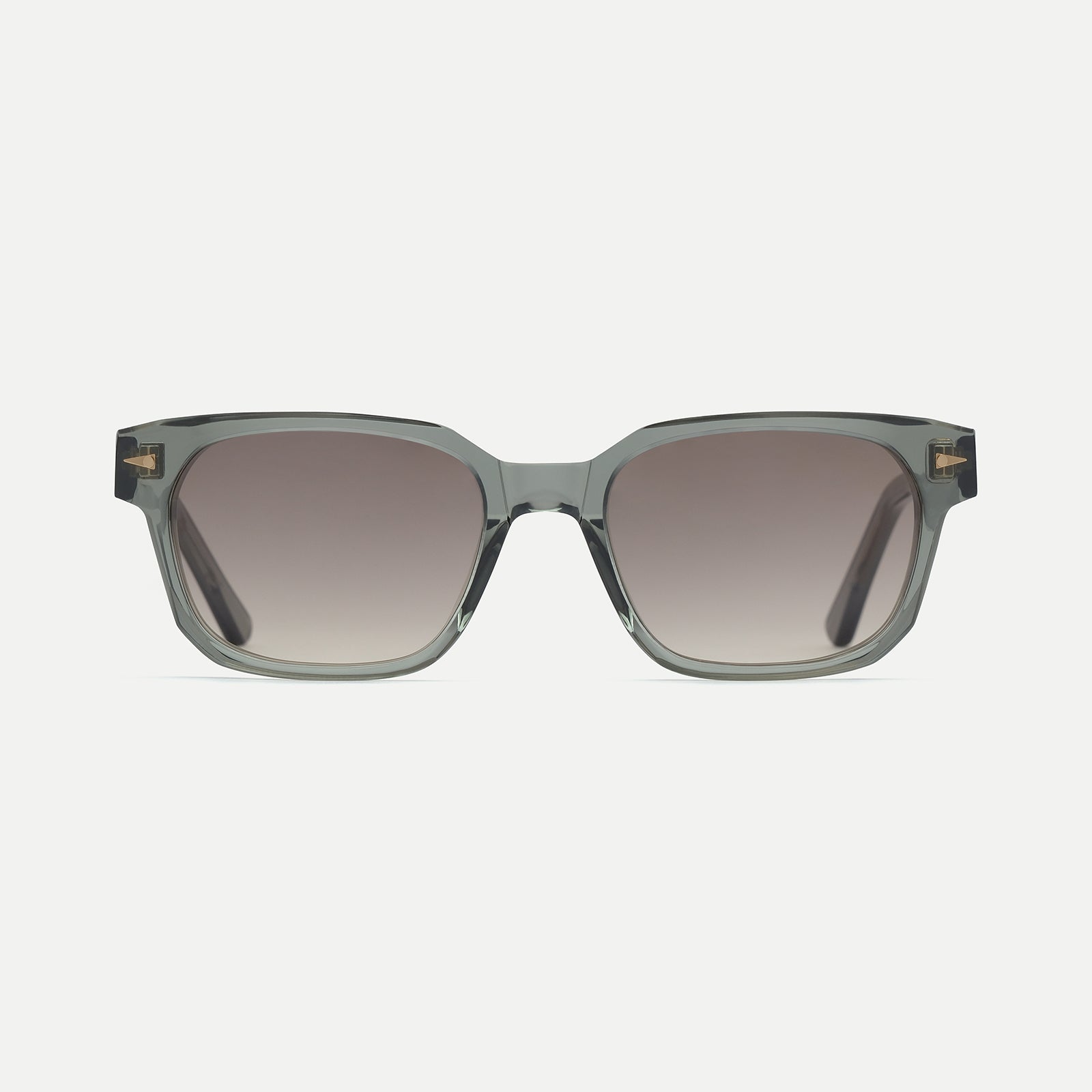 AHLEM Sedaine occhiali da sole Black Brown quadrati gradient