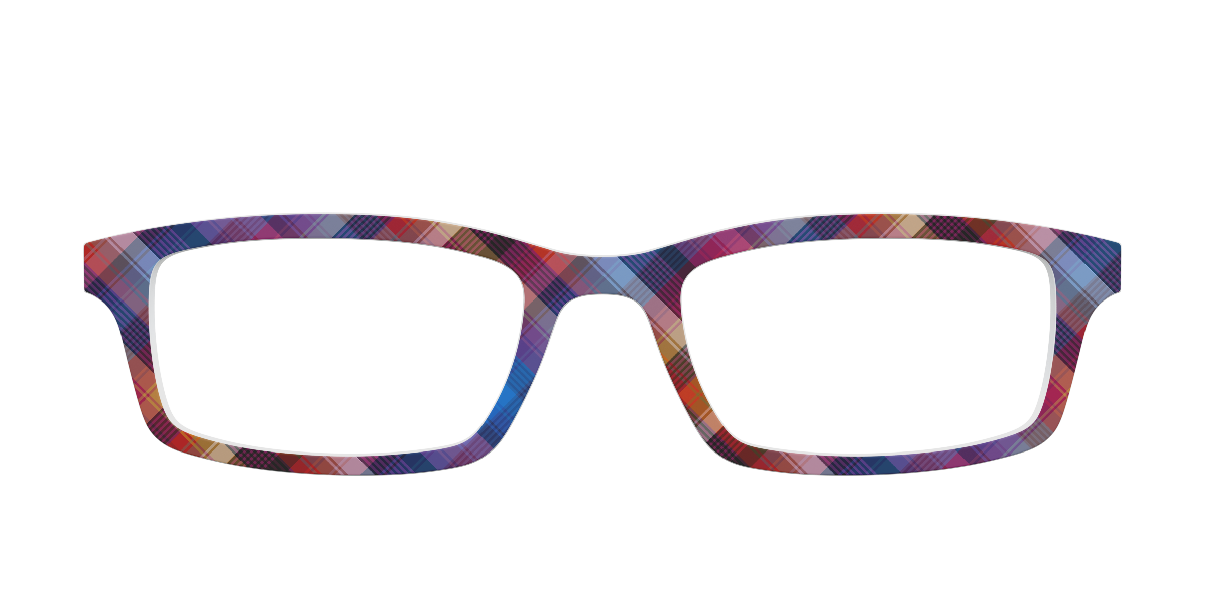 Pair Eyewear Solid Ombre Plaid top occhiali Serra quadri