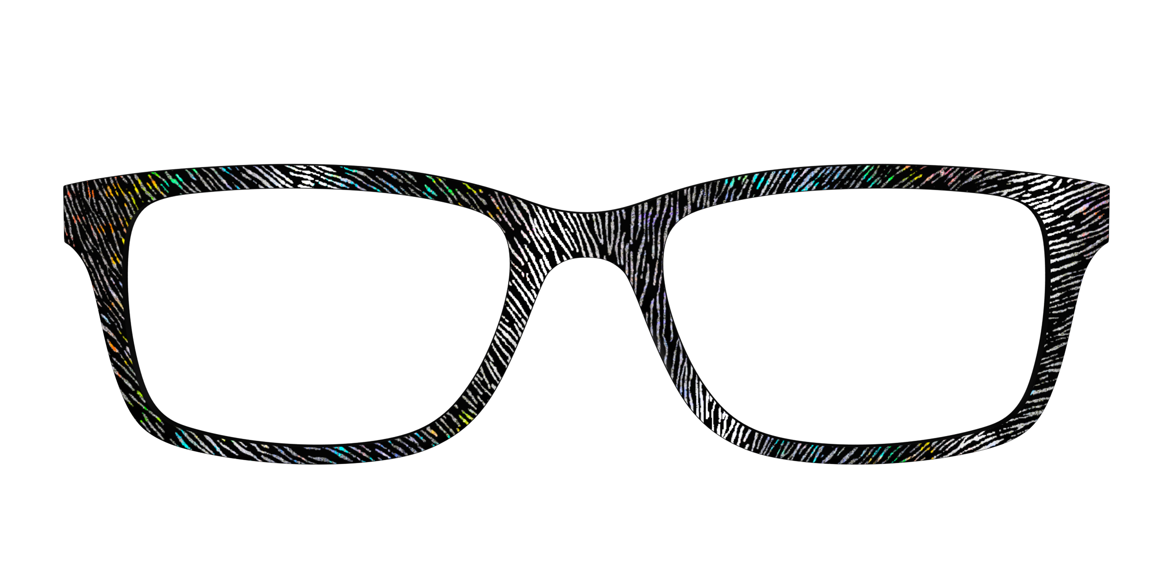 Pair Eyewear Design Tops Silver Holographic top occhiali 440