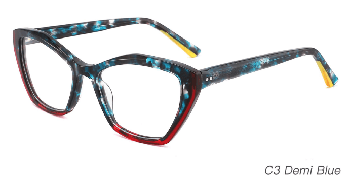 Ouyuan NOA23009 montatura occhiali acetato colorata