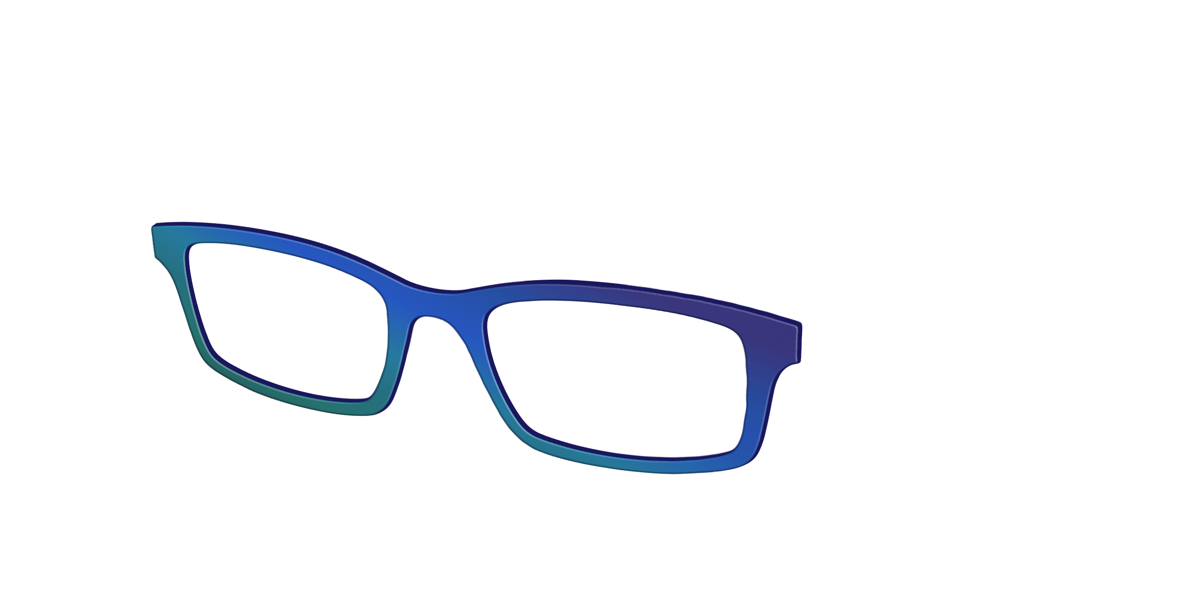Pair Eyewear Solid Tops The Peacock Ombre cover verde occhiali
