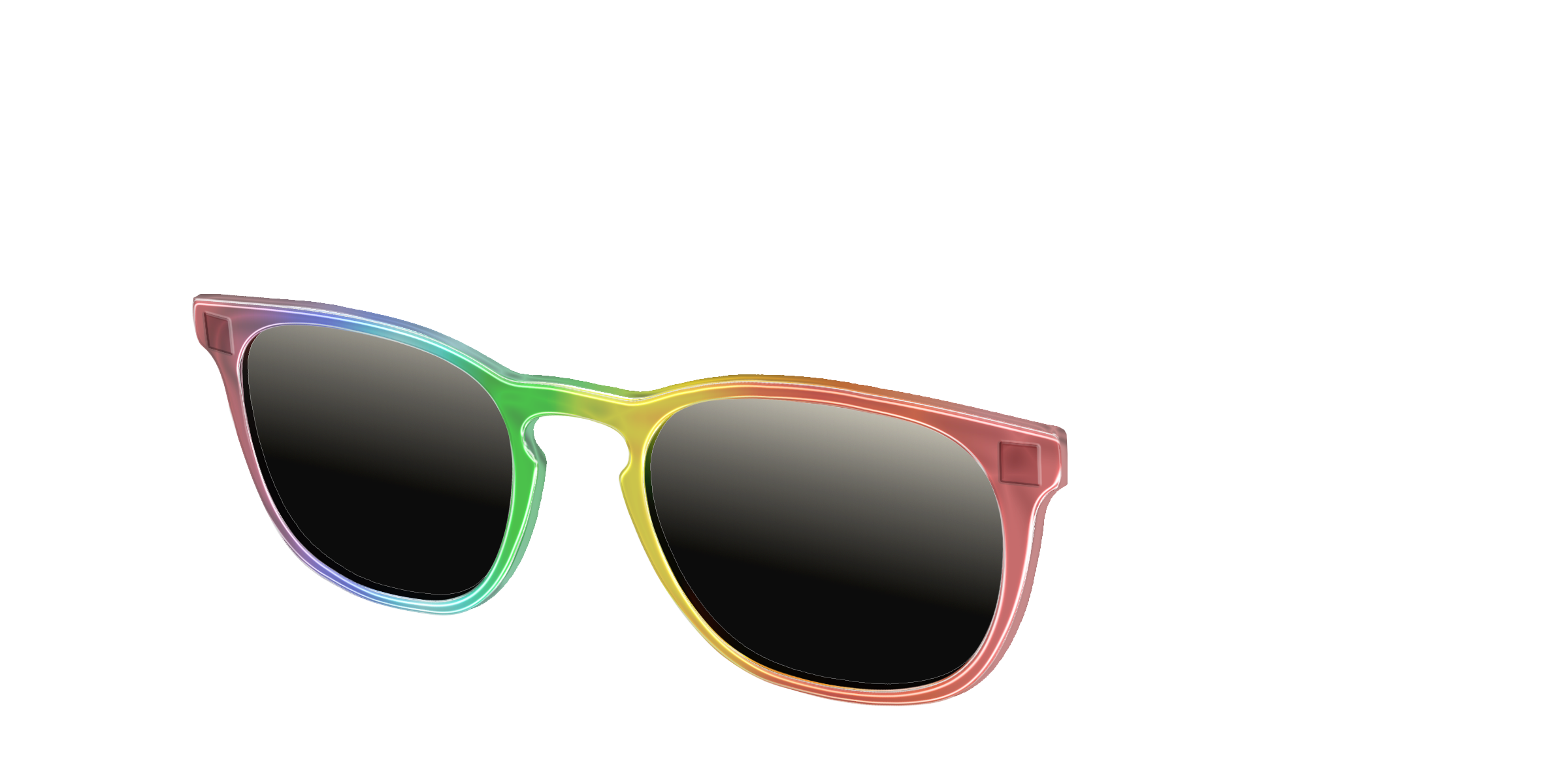 Pair Eyewear Sun Tops Rainbow Gradient polarizzato clip sole