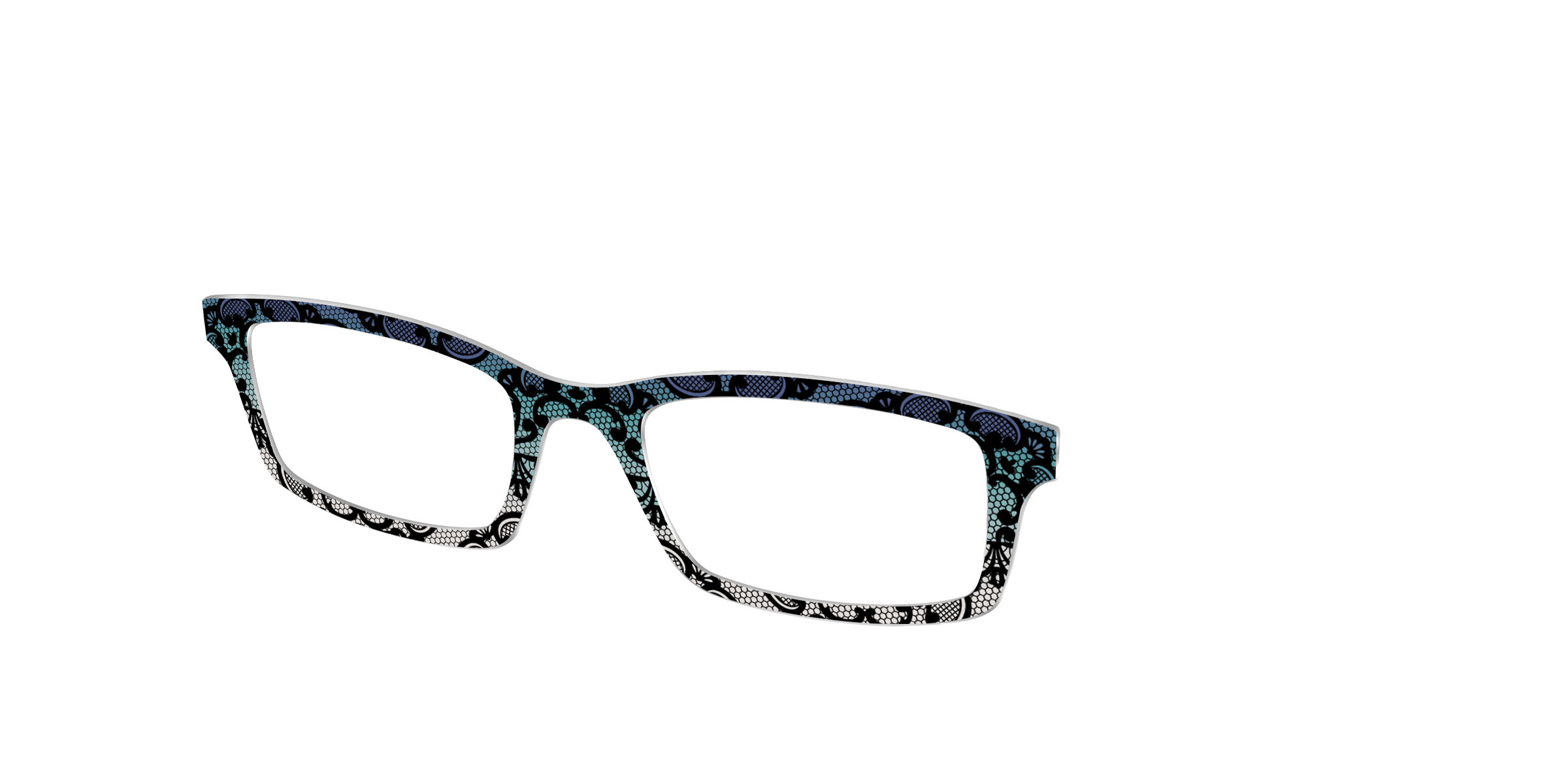 Pair Eyewear Design Tops The Gothic Gradient Lace top pizzo nero