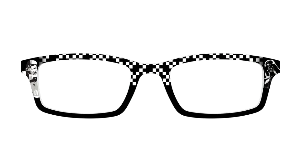 Pair Eyewear Collabs Dark Side Checker Split top Cedro