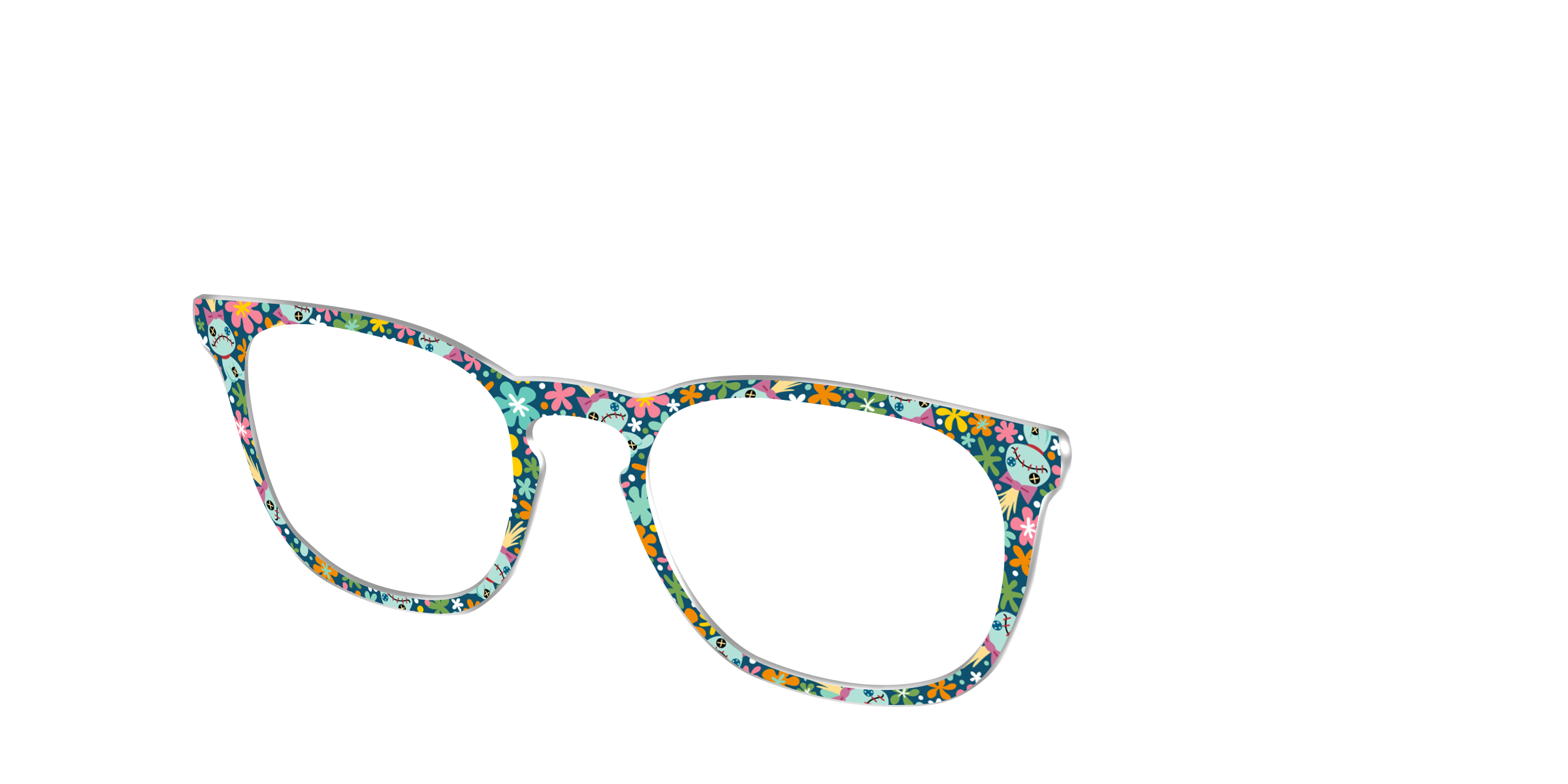 Pair Eyewear Collabs Scrump's Sew Sweet Floral top per occhiali floreale