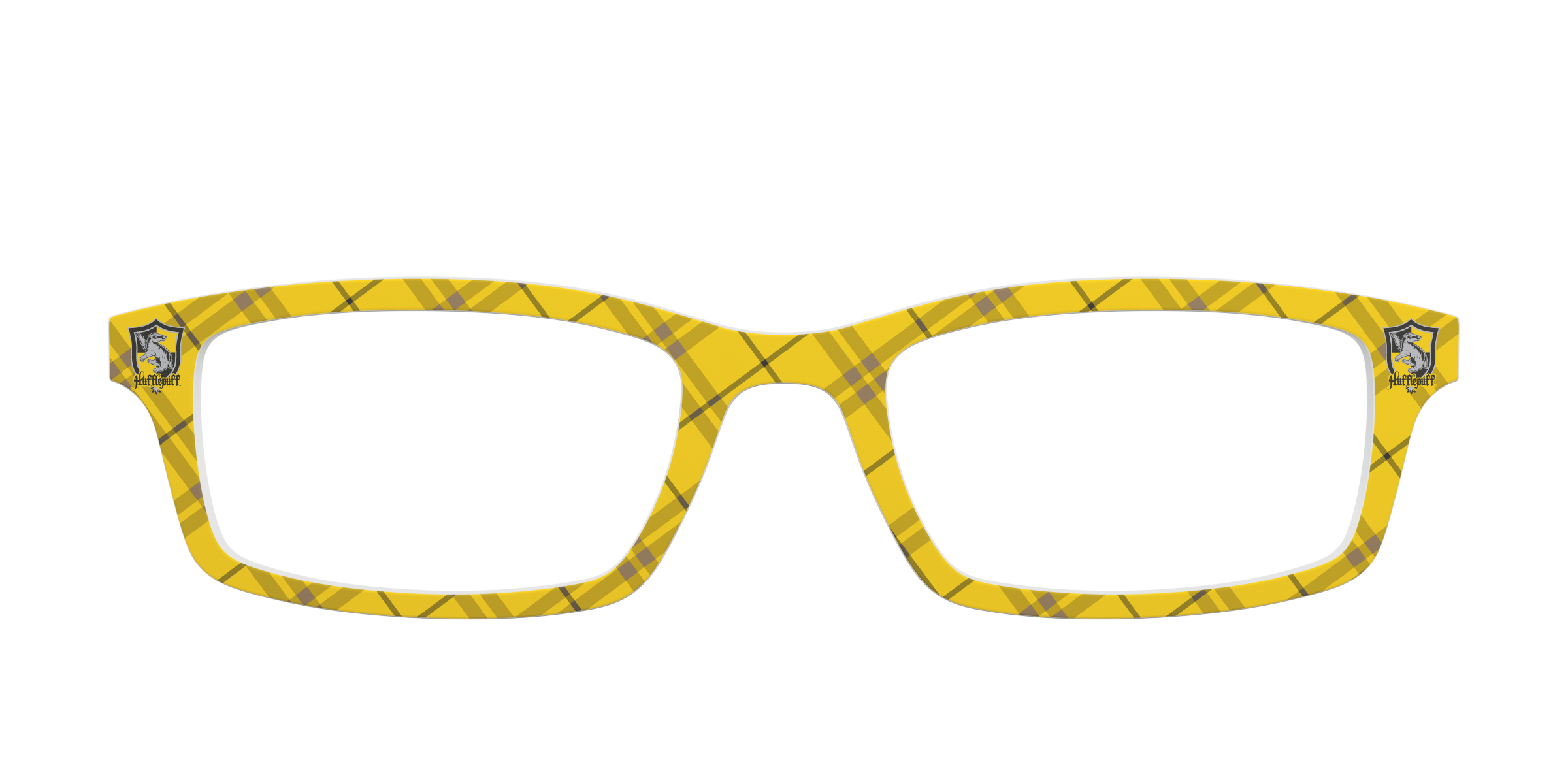 Pair Eyewear Collabs The Hufflepuff Plaid top occhiali giallo