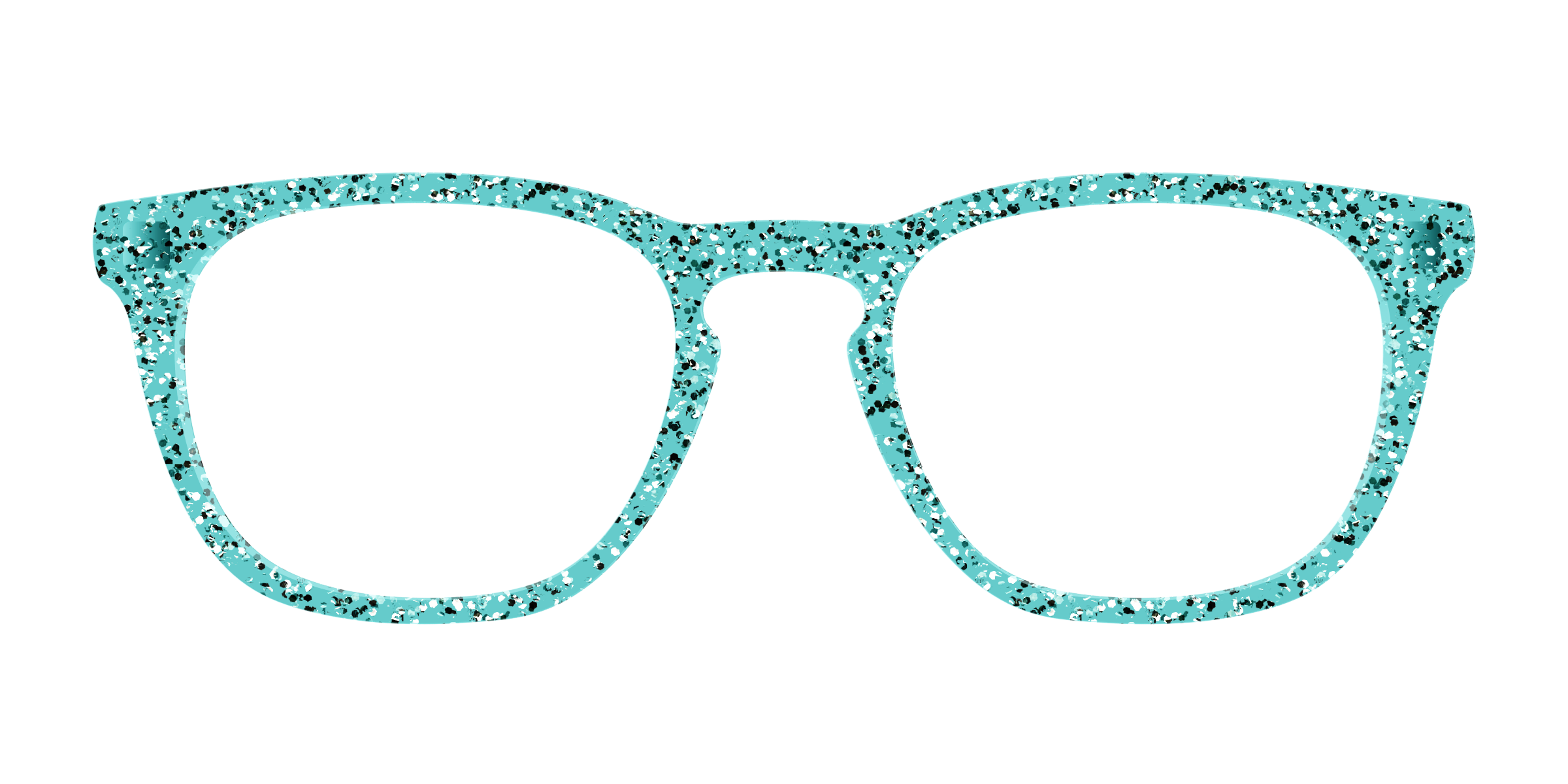 Pair Eyewear Solid Tops Mint Sparkle cover occhiali verde glitter