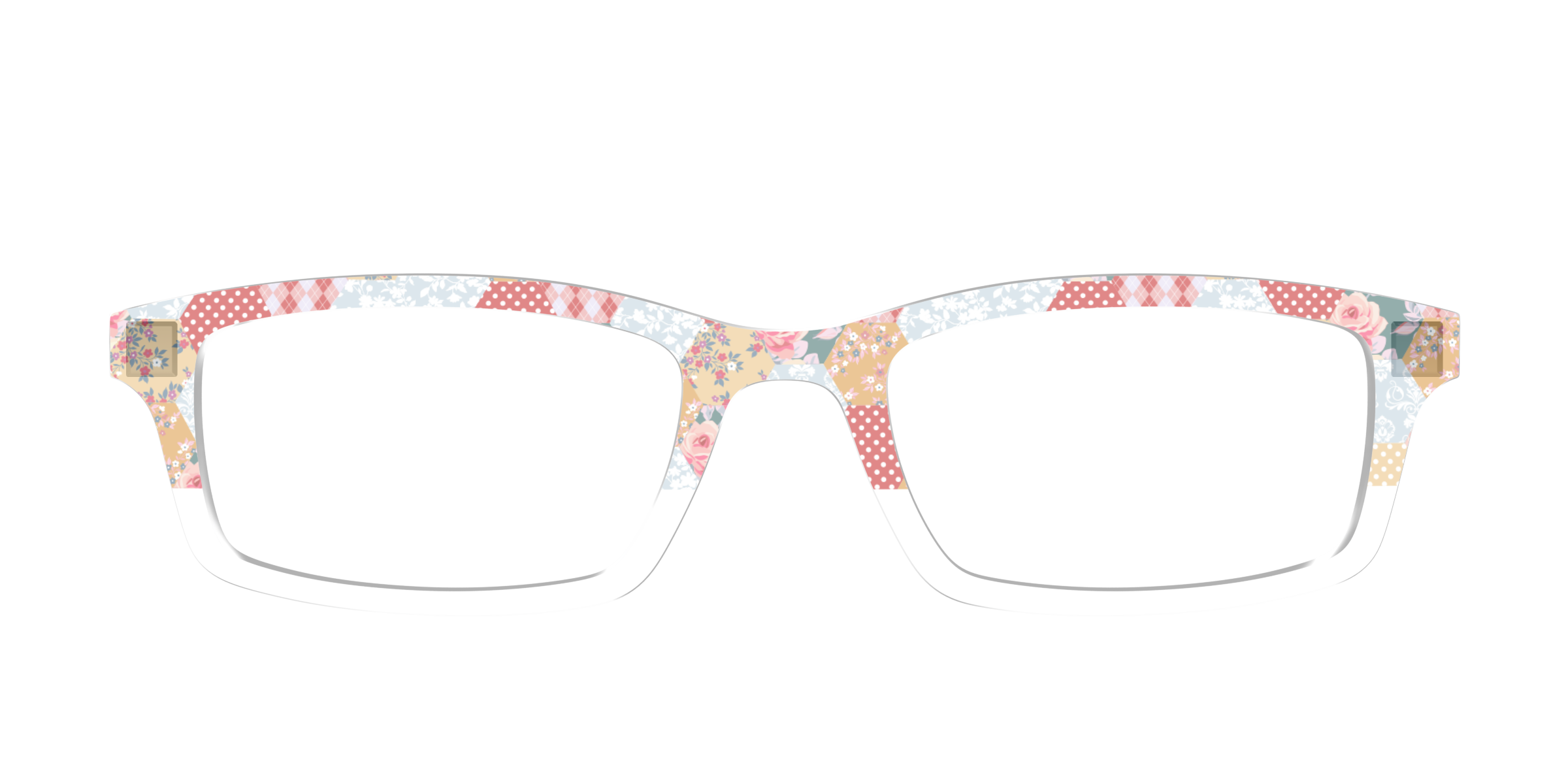 Pair Eyewear Design Tops Patchwork Hexagons Crystal top occhiali