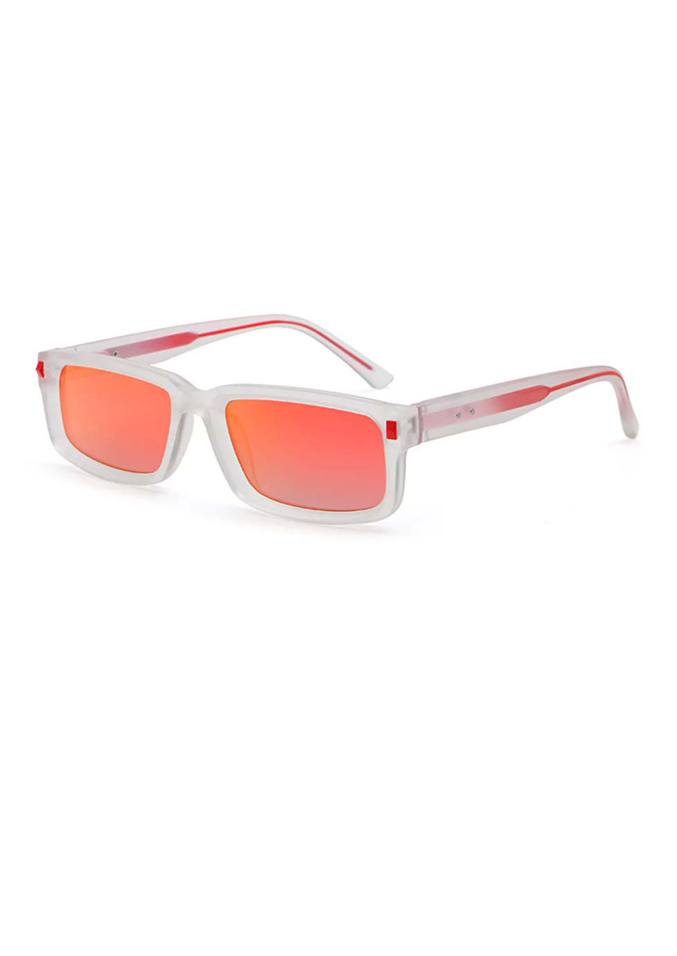 Ouyuan S309812 occhiali sole rettangolari polarizzati PC 62-19-145