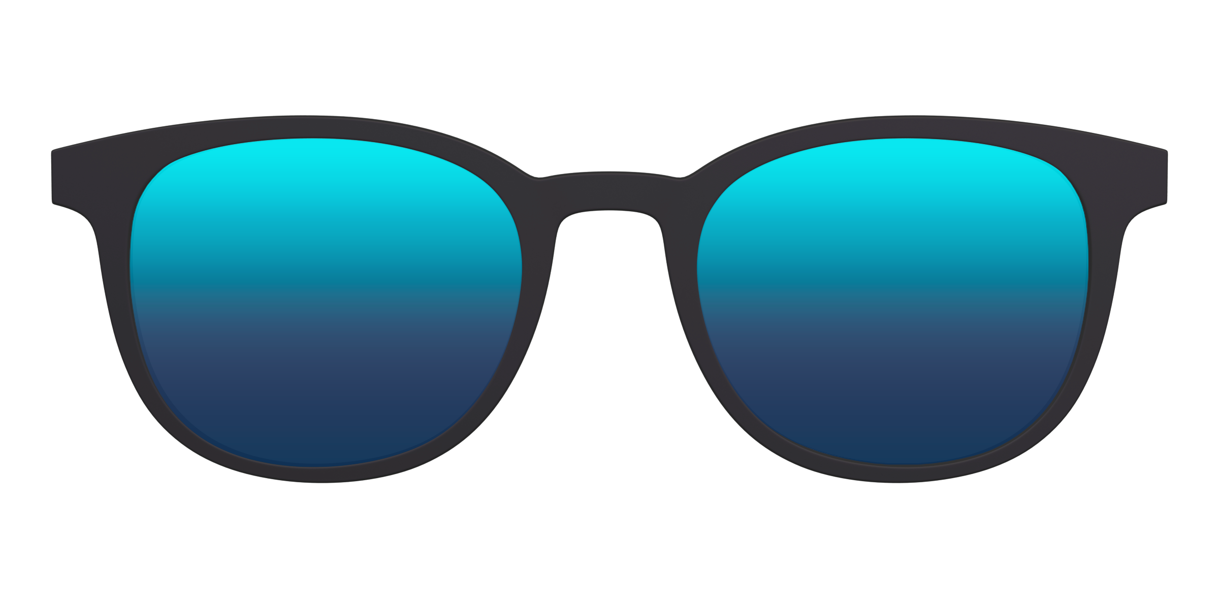 Pair Eyewear Sun Tops Blue Reflective top sole polarizzato blu