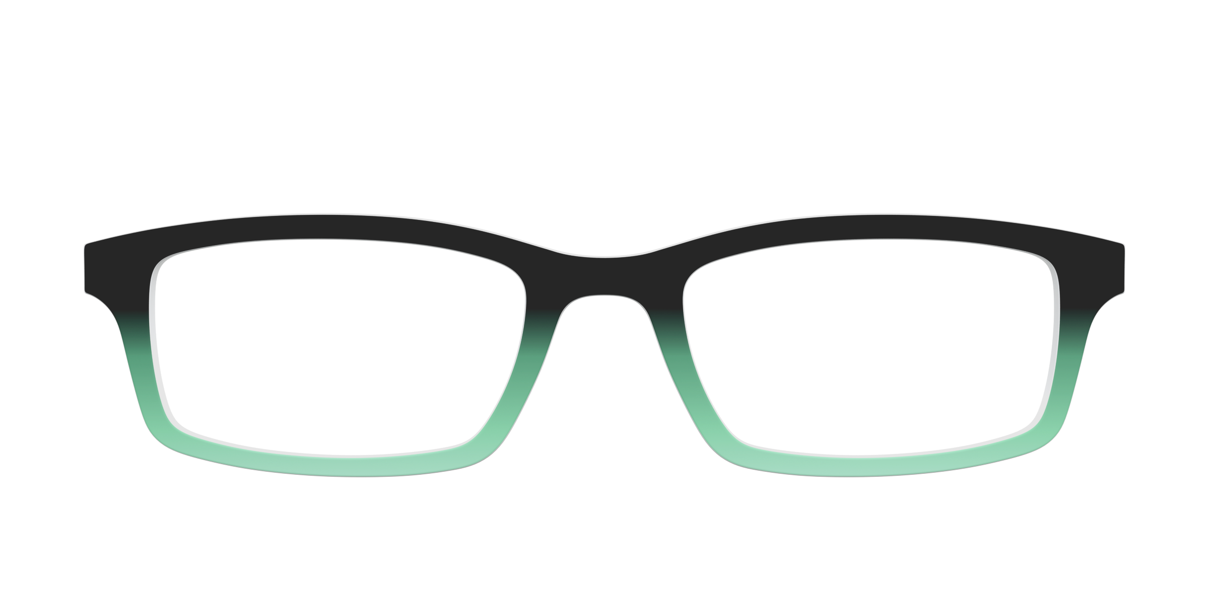 Pair Eyewear Solid Tops Black Spearmint Gradient top Serra