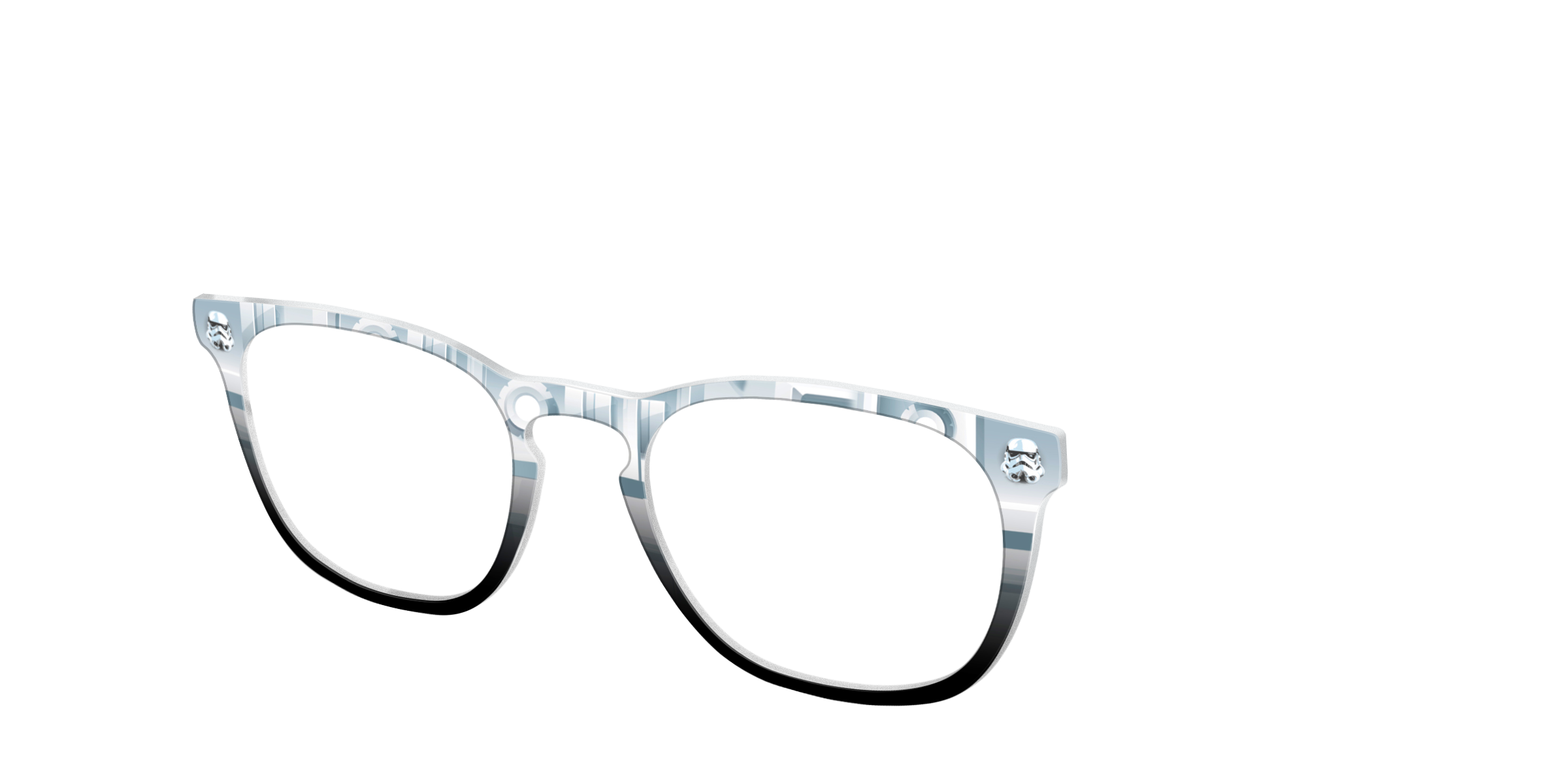 Pair Collabs Stormtrooper SW8 top occhiali bianco