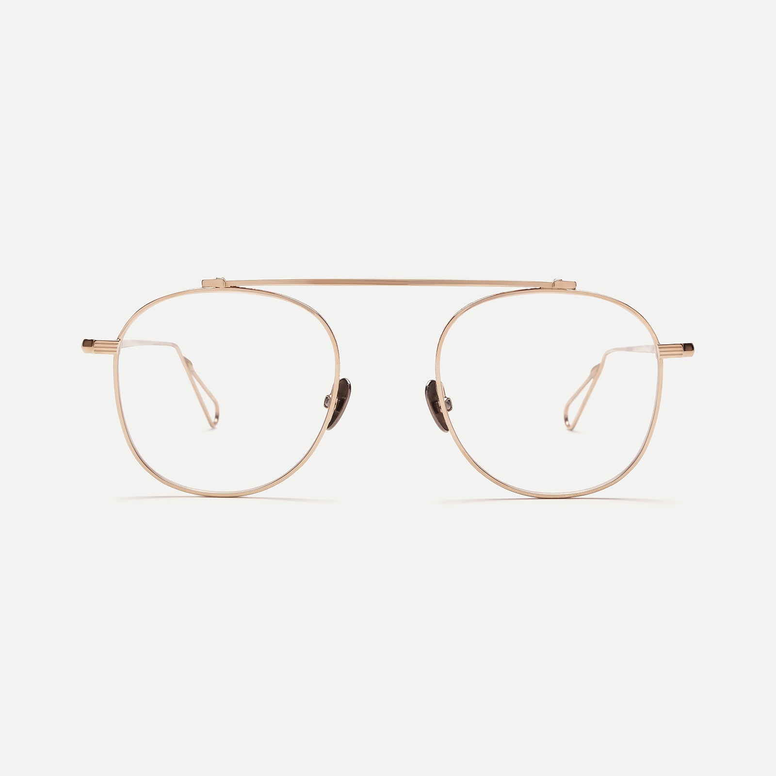 AHLEM Optical Belleville occhiali da vista Grey Gold metallo